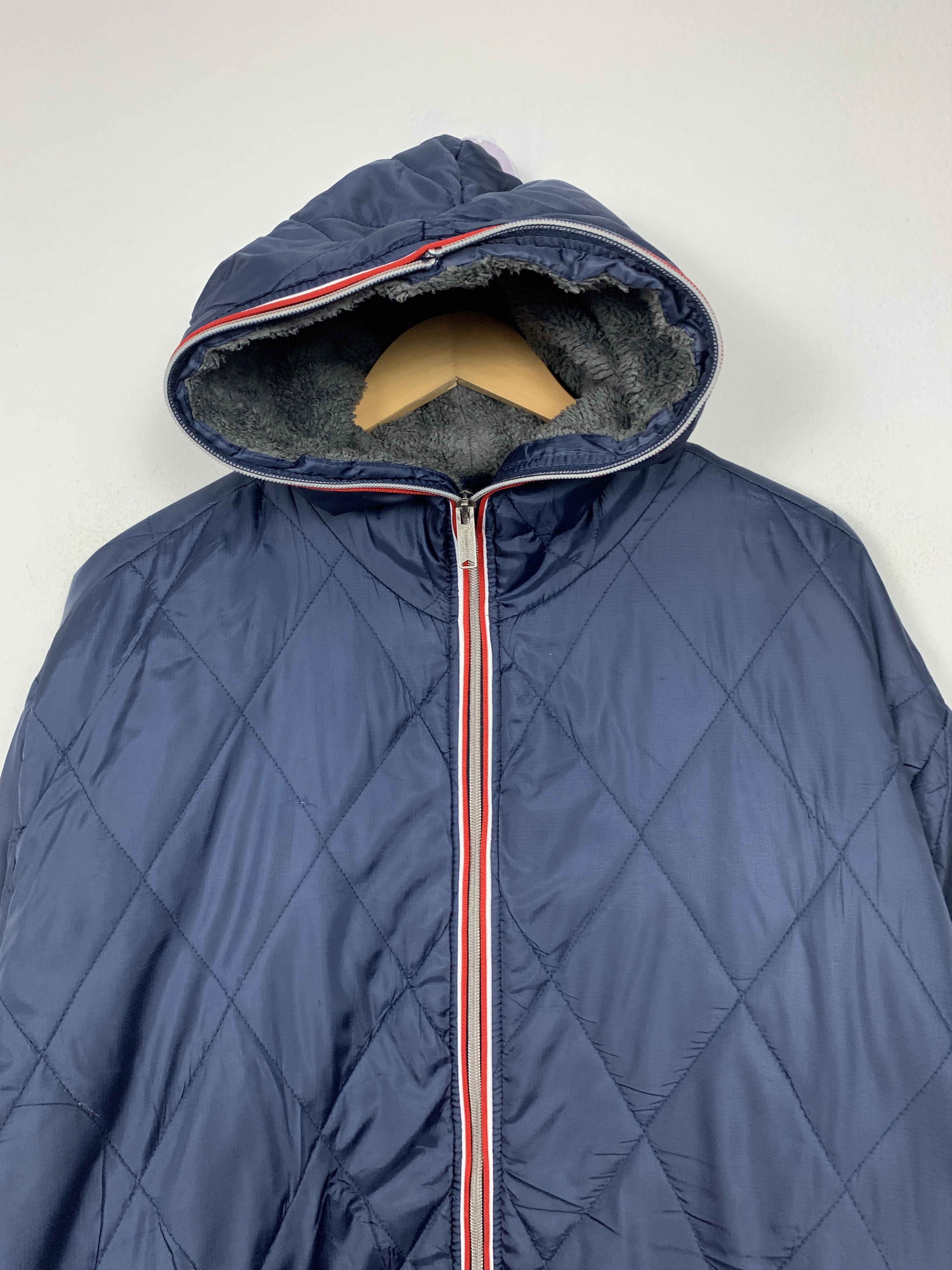 Converse Vintage CONVERSE Zip Up Quilted hoodie Jacket J1460 Size US XL / EU 56 / 4 - 2 Thumbnail