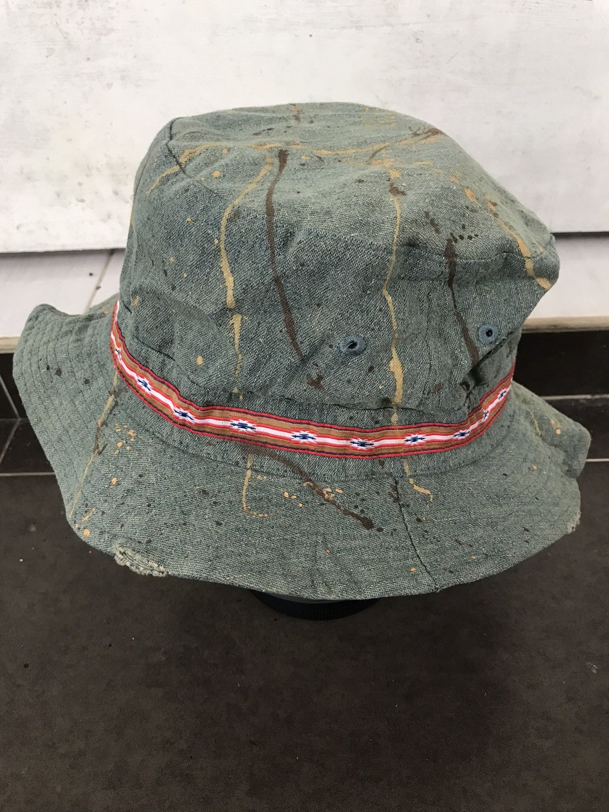 Other Unbrand Navajo Distressed Painter Sick Dope Rare Bucket Hat Size ONE SIZE - 3 Thumbnail