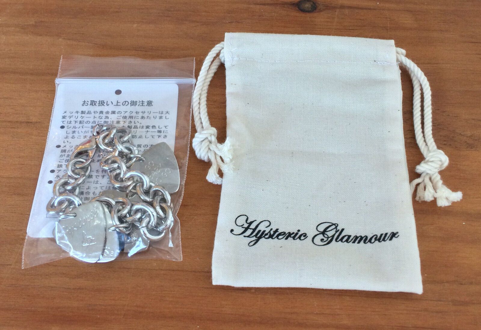 Hysteric Glamour NEW Hysteric Glamour Guitar Pick Charm Bracelet Size ONE SIZE - 3 Thumbnail