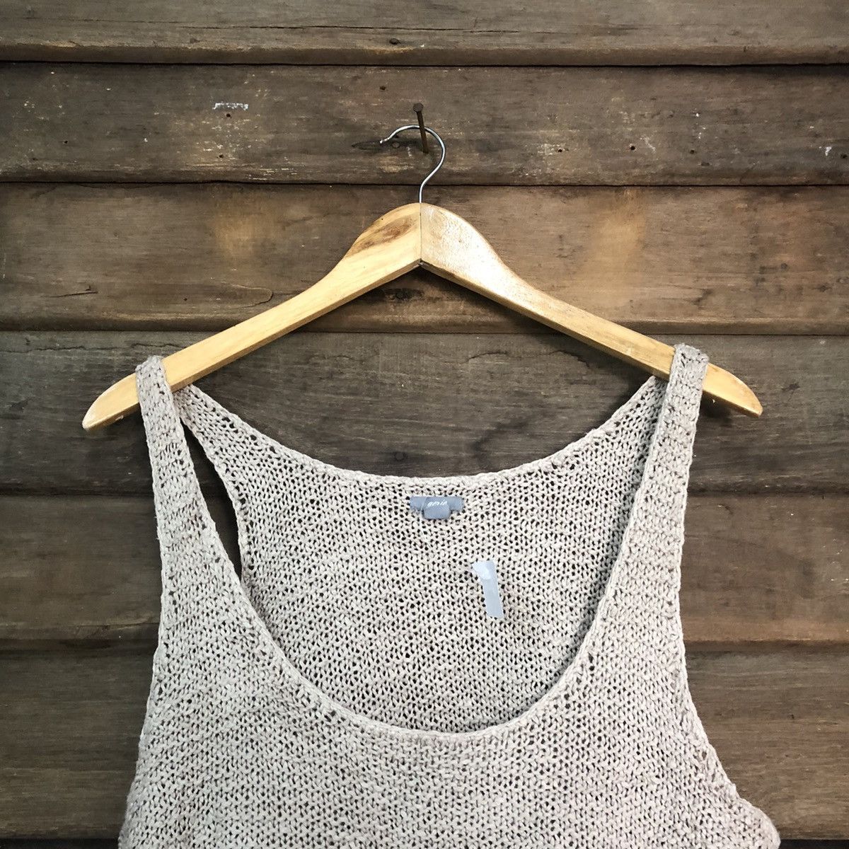 Japanese Brand Aerie Mesh Net Crochet Vest Knitwear dresses #7192 Size L / US 10 / IT 46 - 4 Thumbnail