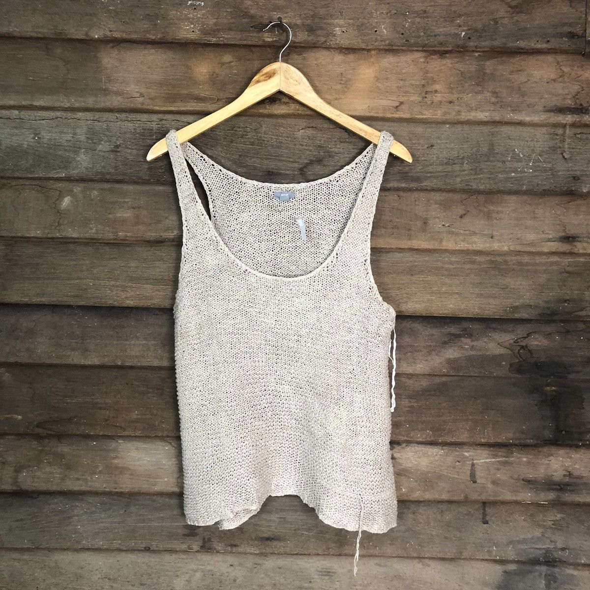 Japanese Brand Aerie Mesh Net Crochet Vest Knitwear dresses #7192 Size L / US 10 / IT 46 - 1 Thumbnail