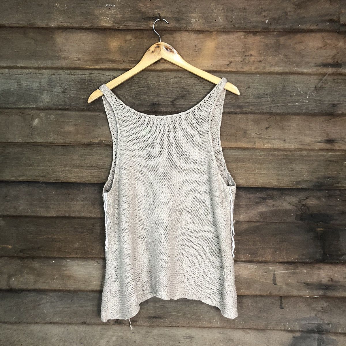 Japanese Brand Aerie Mesh Net Crochet Vest Knitwear dresses #7192 Size L / US 10 / IT 46 - 8 Thumbnail
