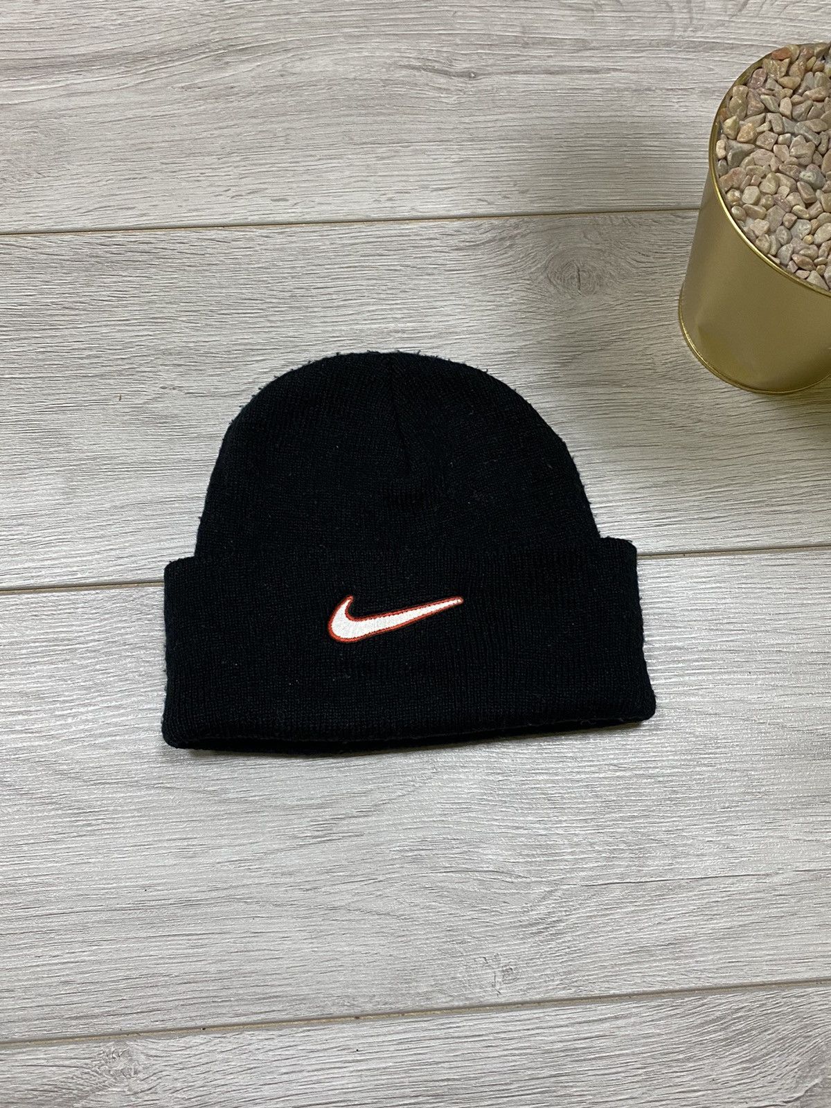 Nike Nike vintage beanie hat swoosh 90s Size ONE SIZE - 1 Thumbnail