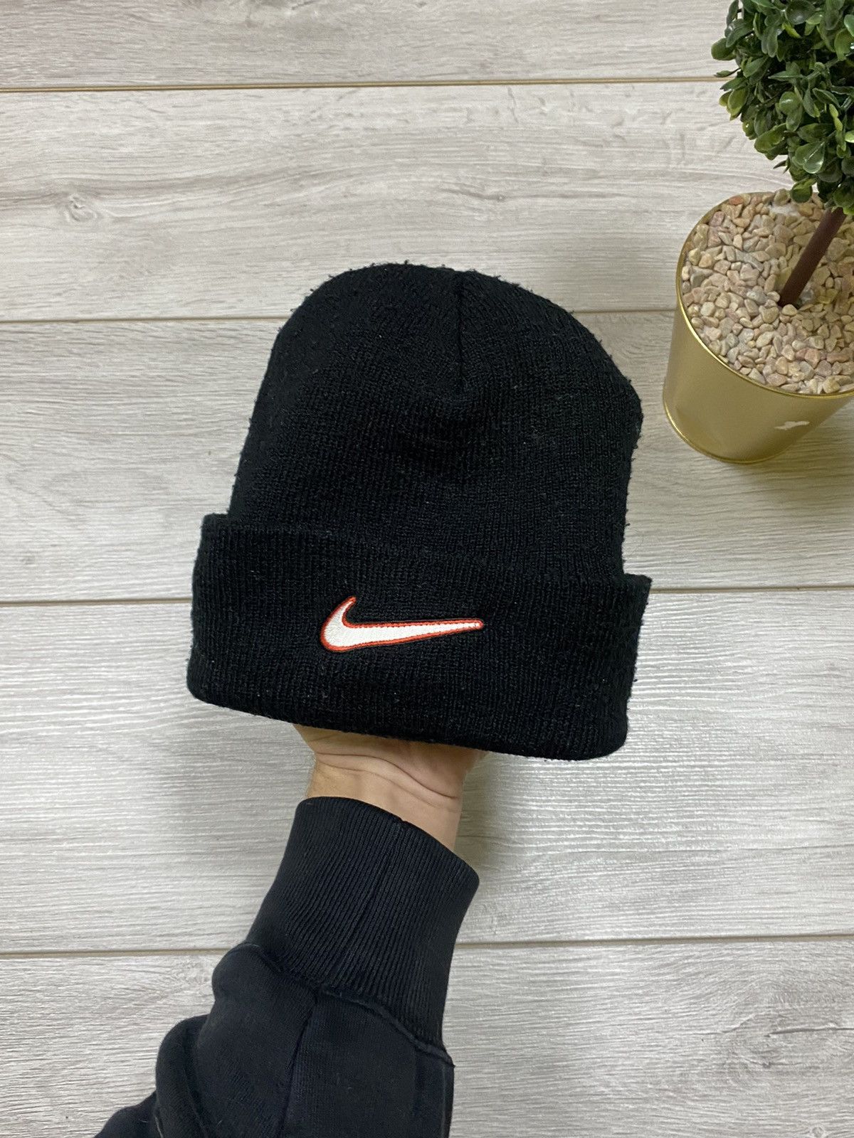 Nike Nike vintage beanie hat swoosh 90s Size ONE SIZE - 3 Thumbnail