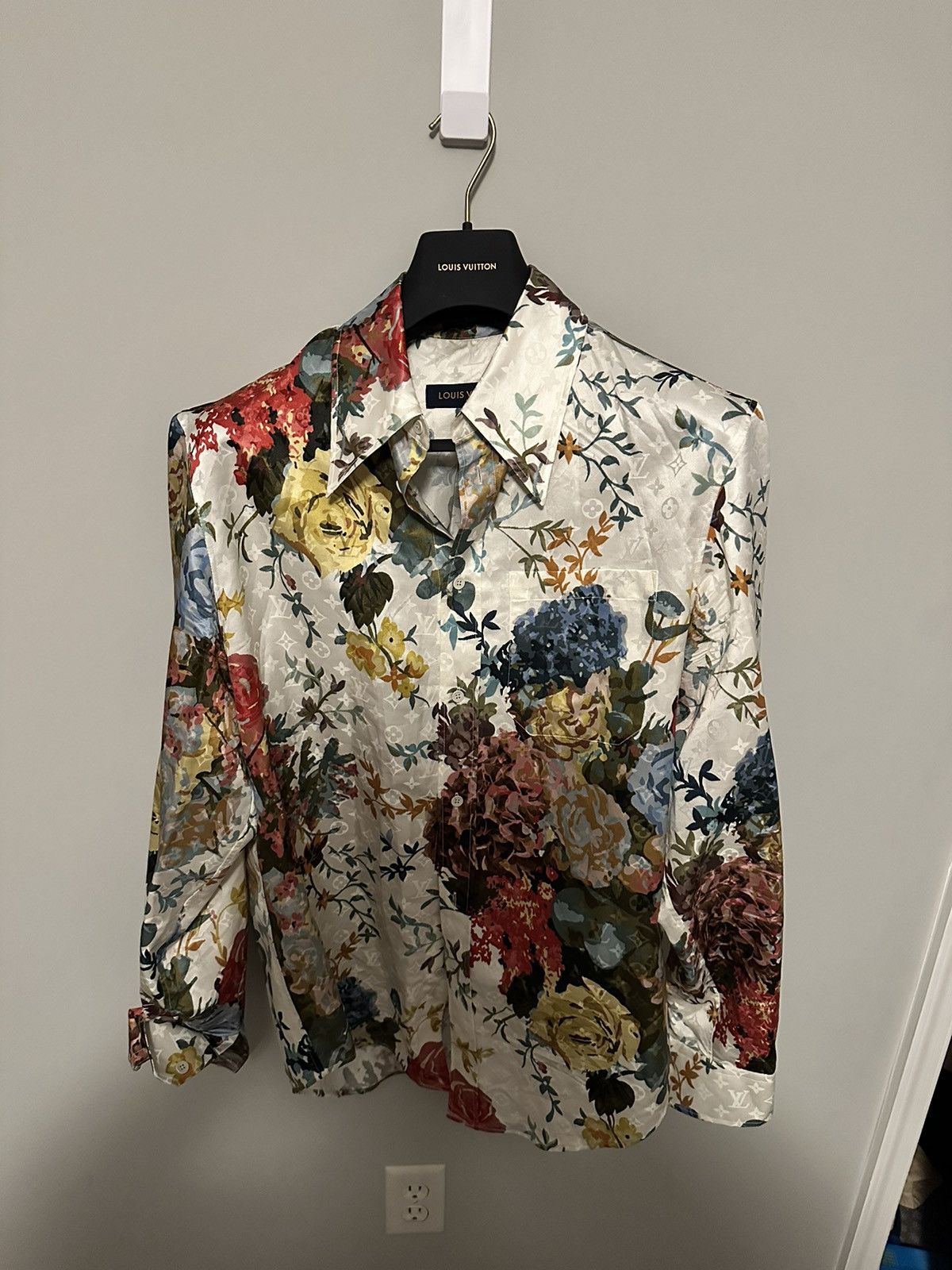 Virgil Abloh LV Virgil Abloh Louis Vuitton Classic Shirt Silk Floral