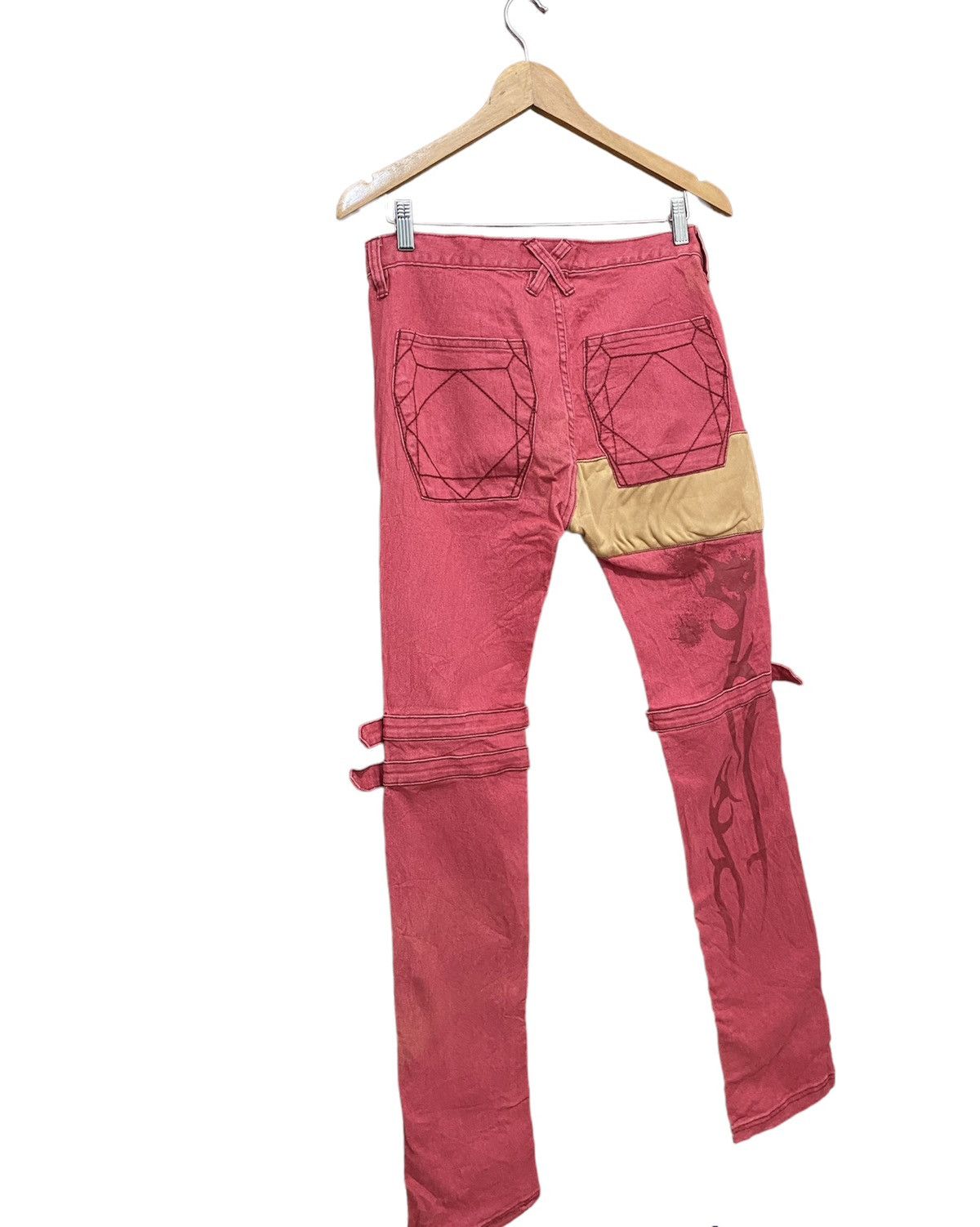Anime NWT BANDAI BONDAGE PUNK STRETCH DENIM PANT MADE JAPAN Size US 28 / EU 44 - 2 Thumbnail
