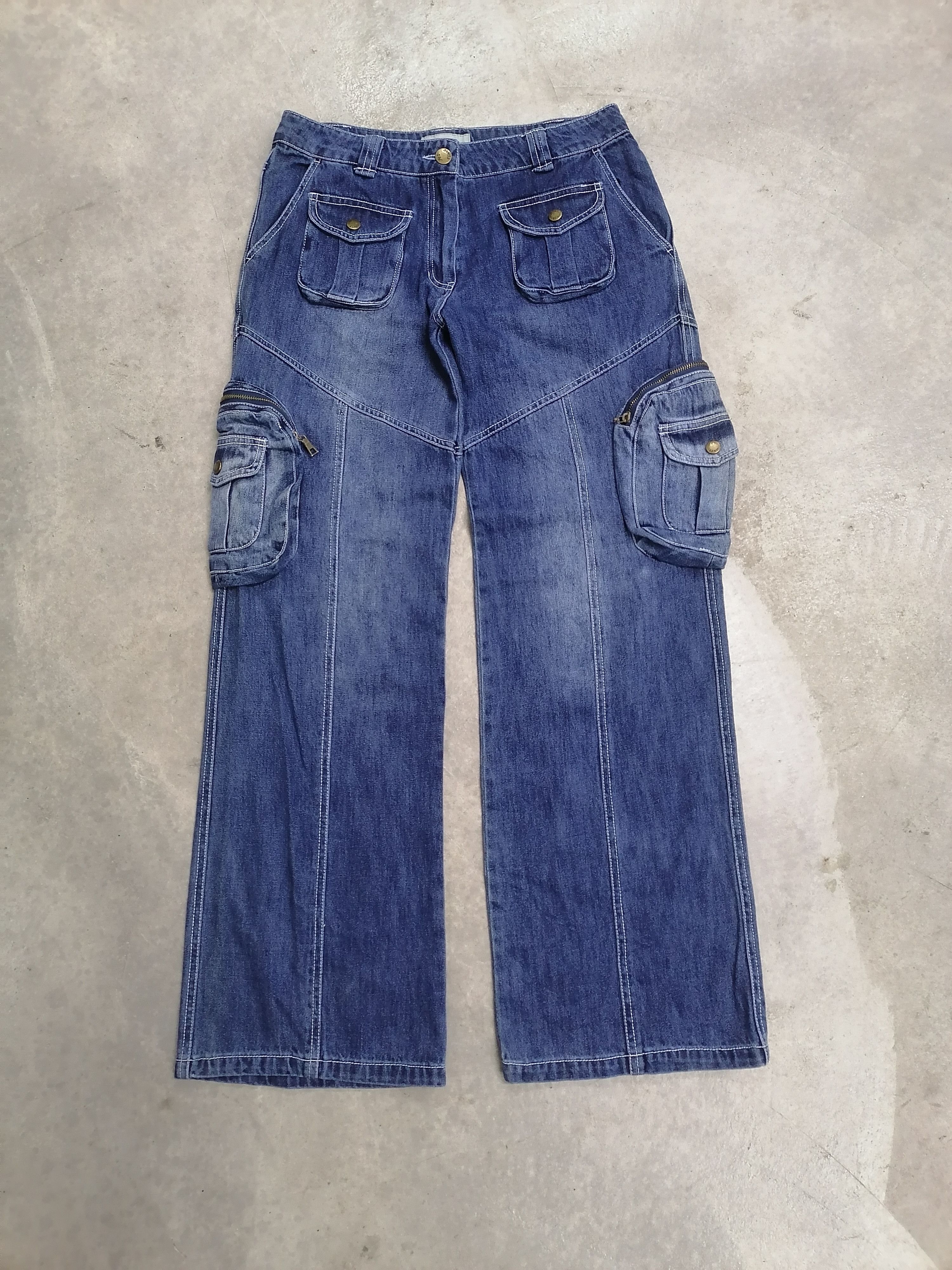Sickkk❗3D Pocket Yes Esaac Baggy Denim Pants🔥