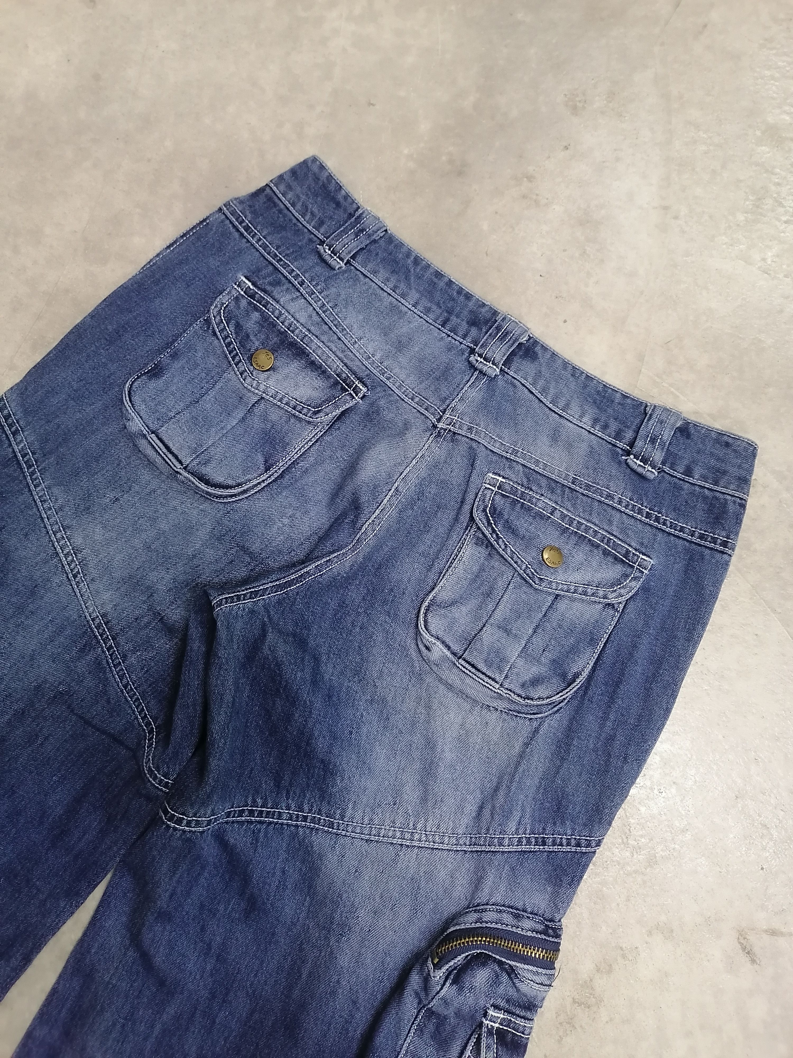 Japanese Brand Sickkk❗3D Pocket Yes Esaac Baggy Denim Pants🔥 Size US 29 - 9 Thumbnail
