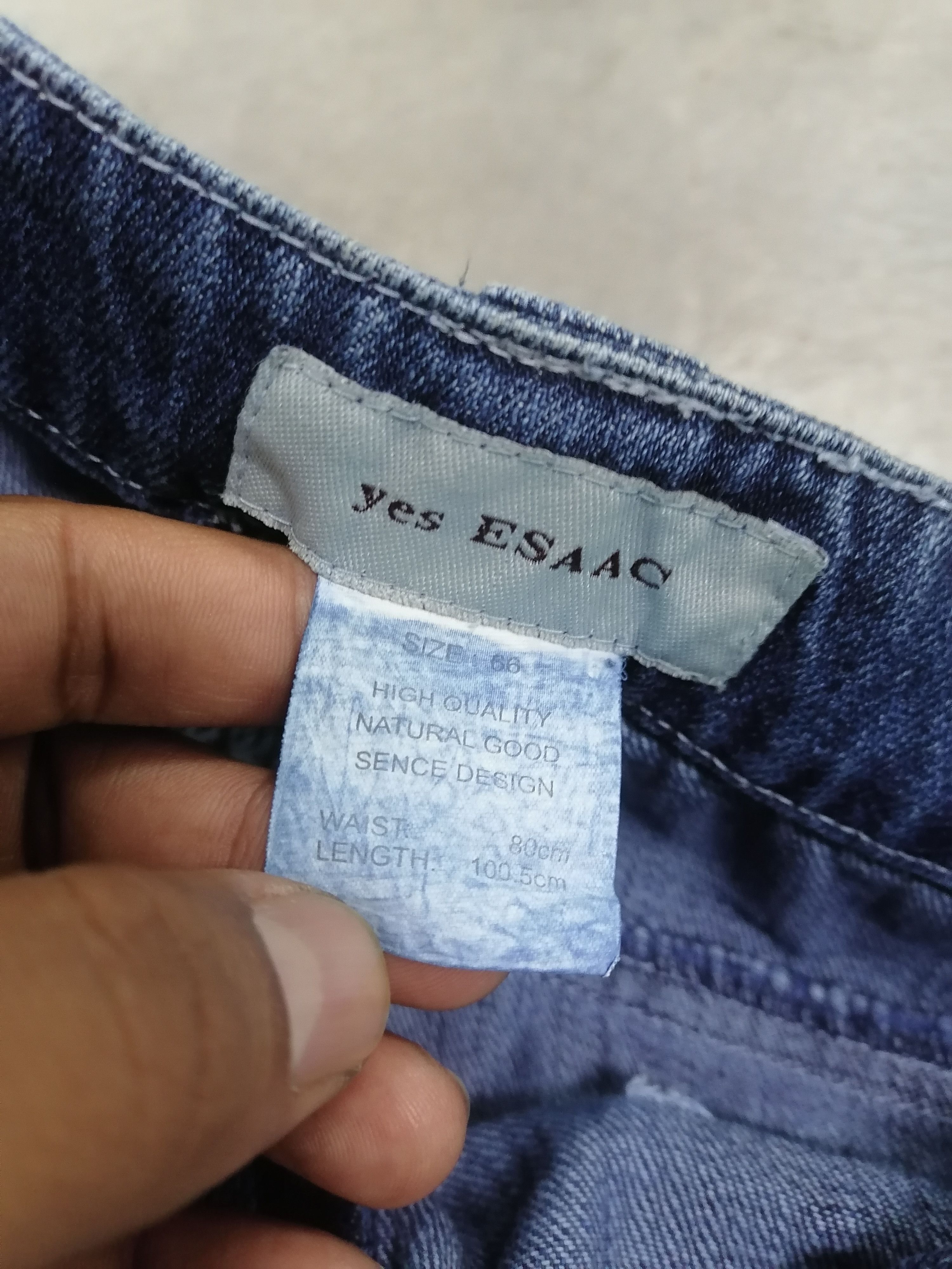 Japanese Brand Sickkk❗3D Pocket Yes Esaac Baggy Denim Pants🔥 Size US 29 - 6 Thumbnail