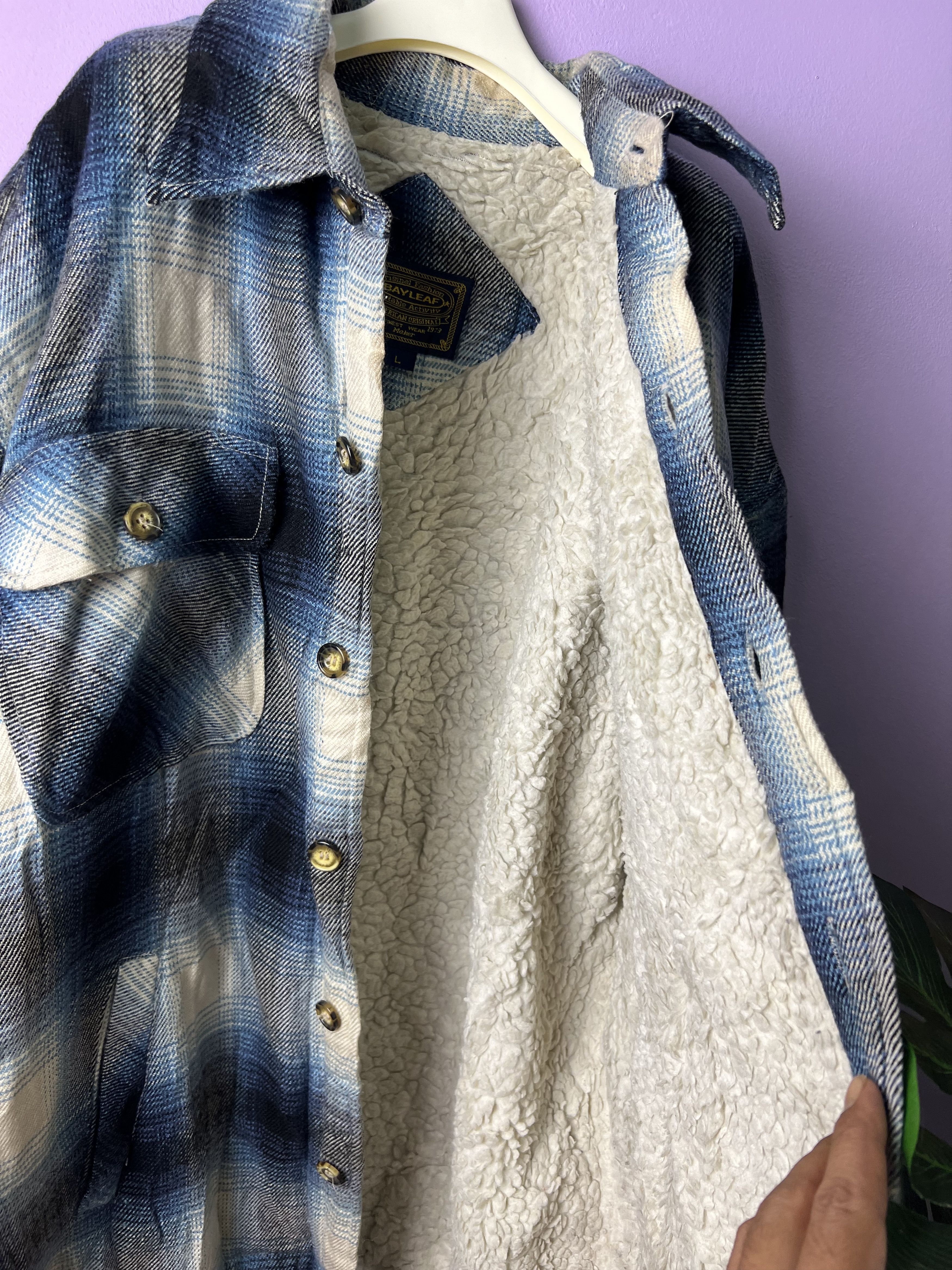 Japanese Brand 🔥Bayleaf Flannel Sherpa Jackets Size US L / EU 52-54 / 3 - 15 Thumbnail