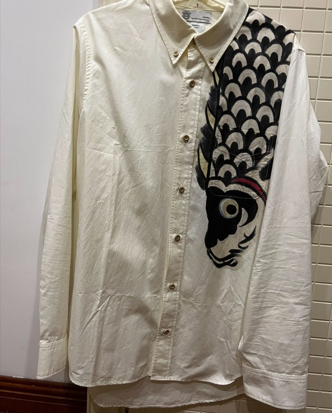 image of Visvim 16Ss V+V B.d Upstreamer L/s in White, Men's (Size Large)