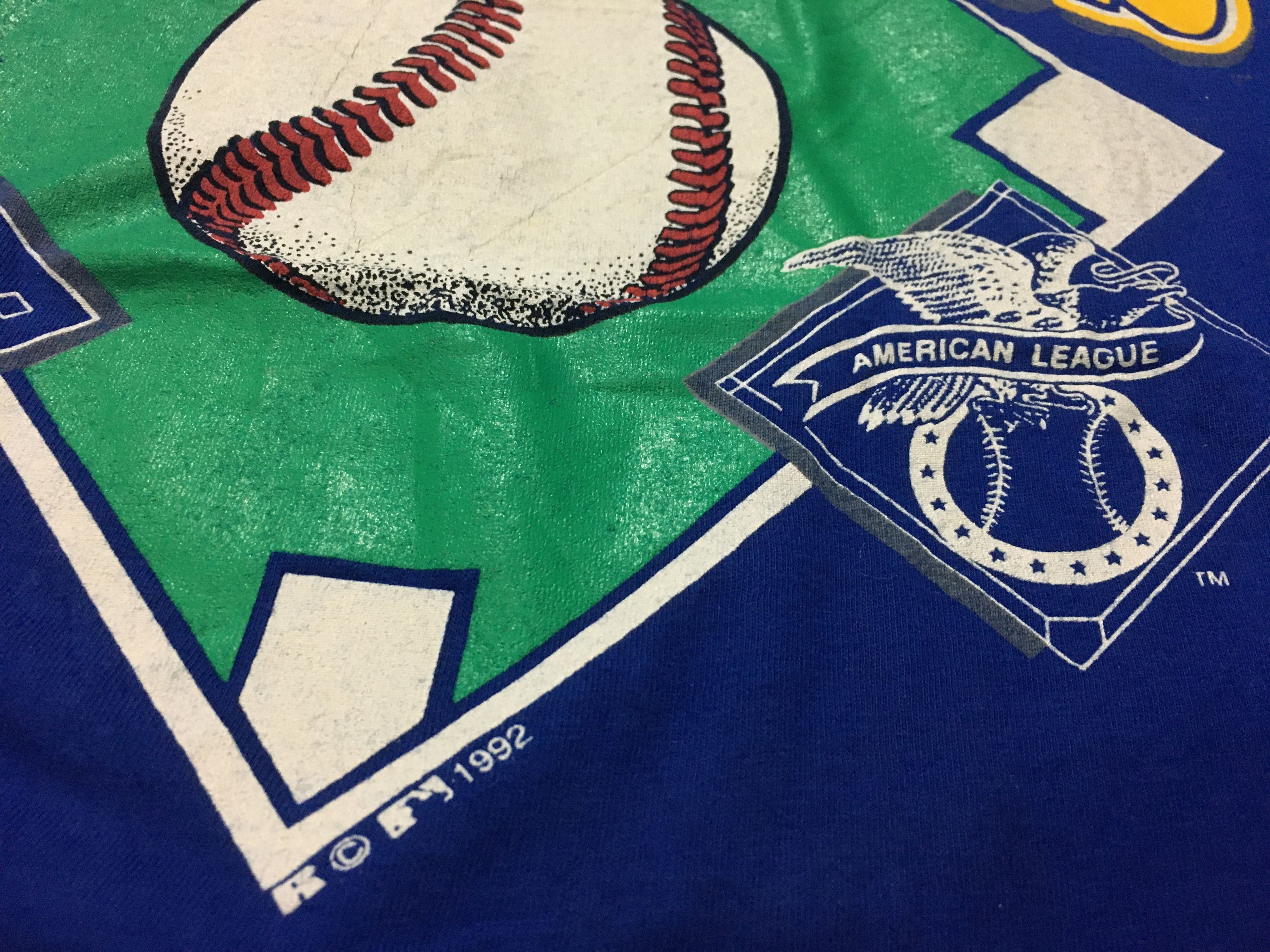 MLB × Vintage Vintage Milwaukee Brewers Shirt MLB 1992 Single Stitch Size US XL / EU 56 / 4 - 3 Thumbnail