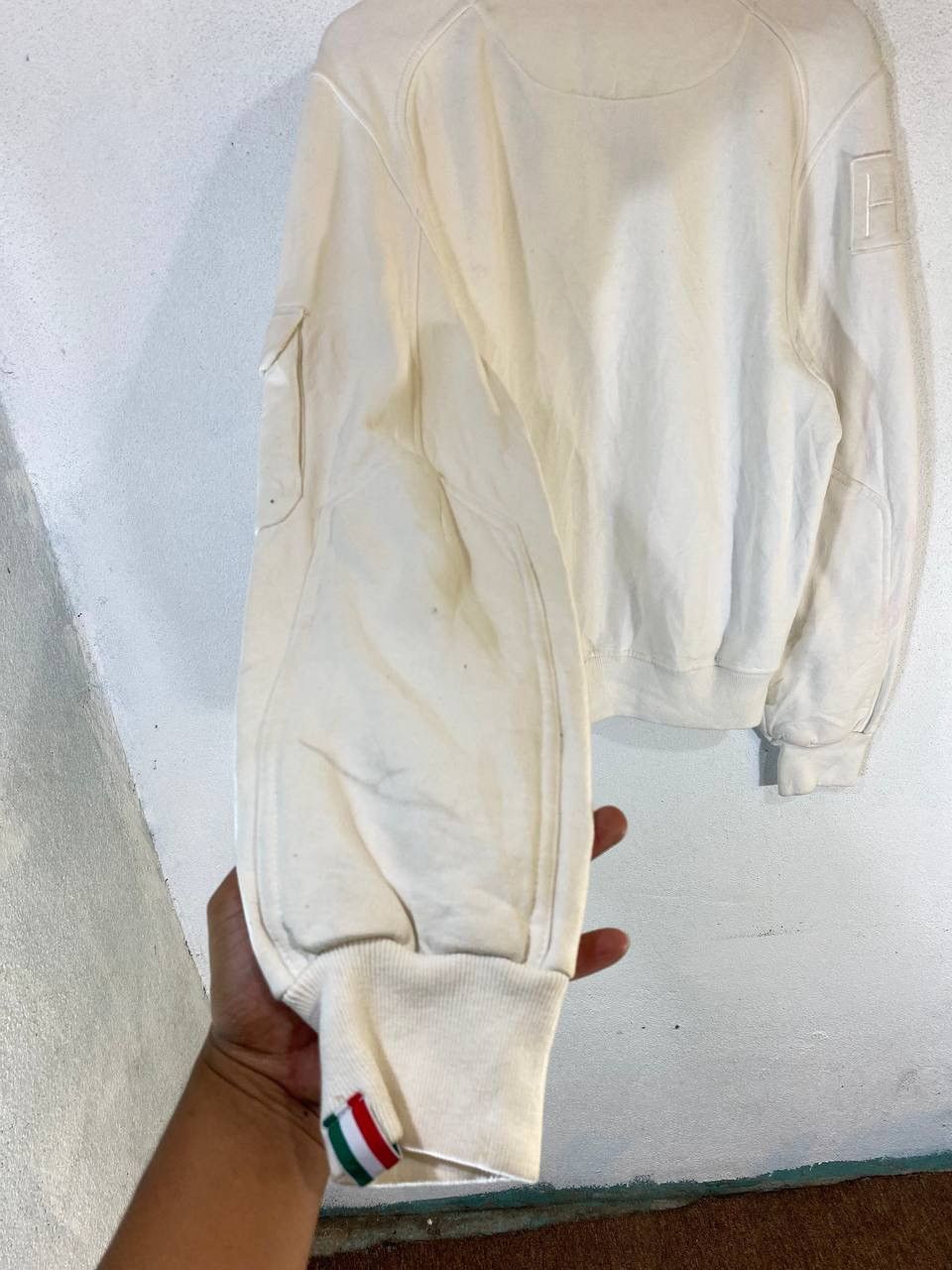 HYDROGEN Hydrogen Italy White bomber Jacket Size US M / EU 48-50 / 2 - 12 Thumbnail