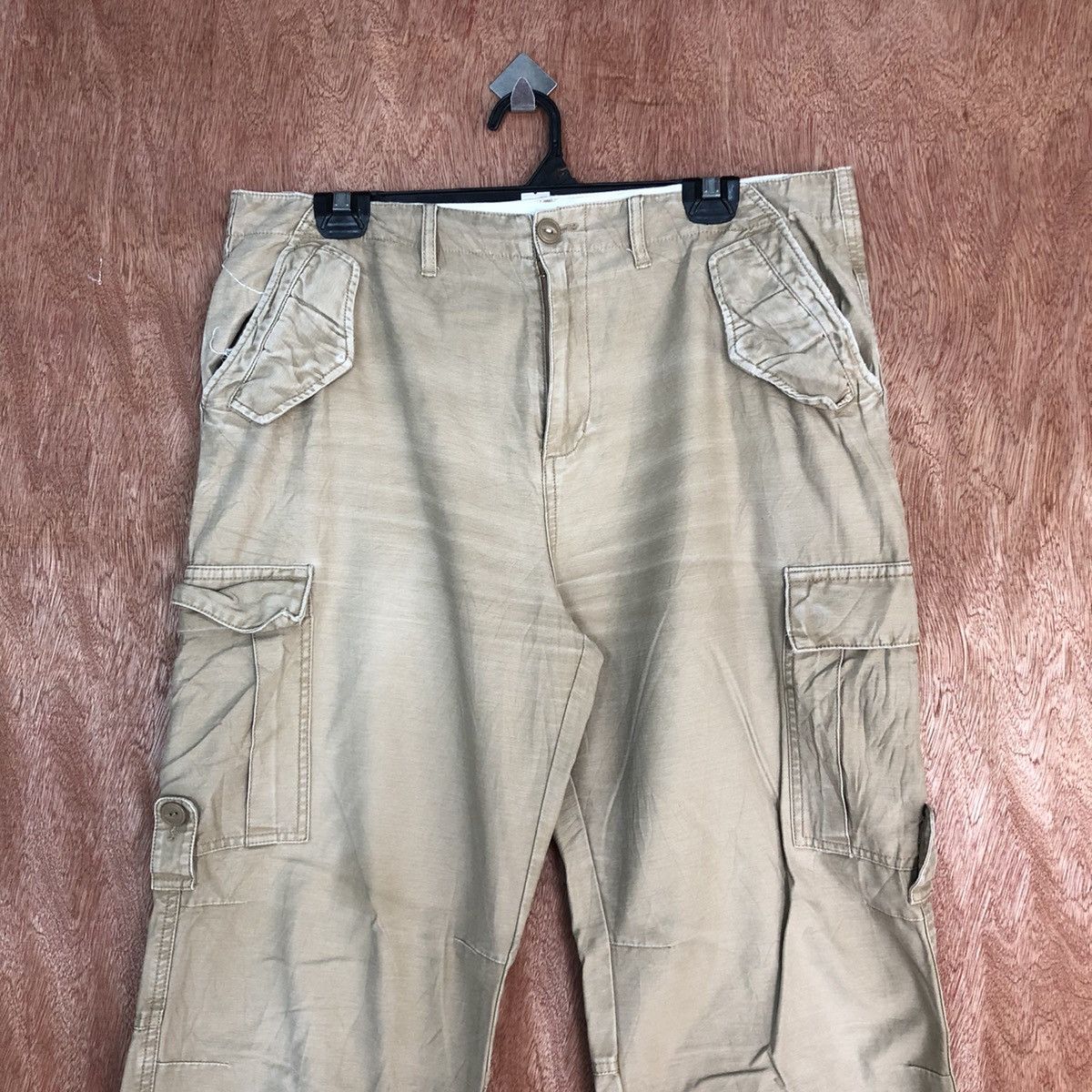 Japanese Brand Superubis Brown Multipocket Tactical Cargo Pants #c903 Size US 33 - 2 Thumbnail