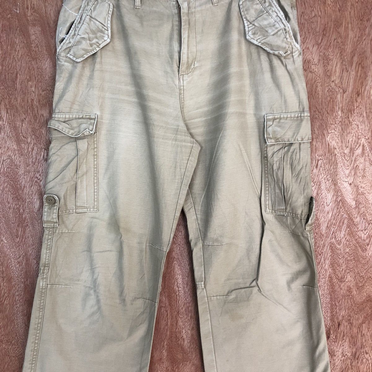 Japanese Brand Superubis Brown Multipocket Tactical Cargo Pants #c903 Size US 33 - 4 Thumbnail