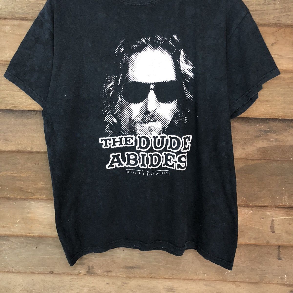 Vintage The Dude Abides Black Short Sleeve Tshirt #3577 Size US M / EU 48-50 / 2 - 6 Thumbnail