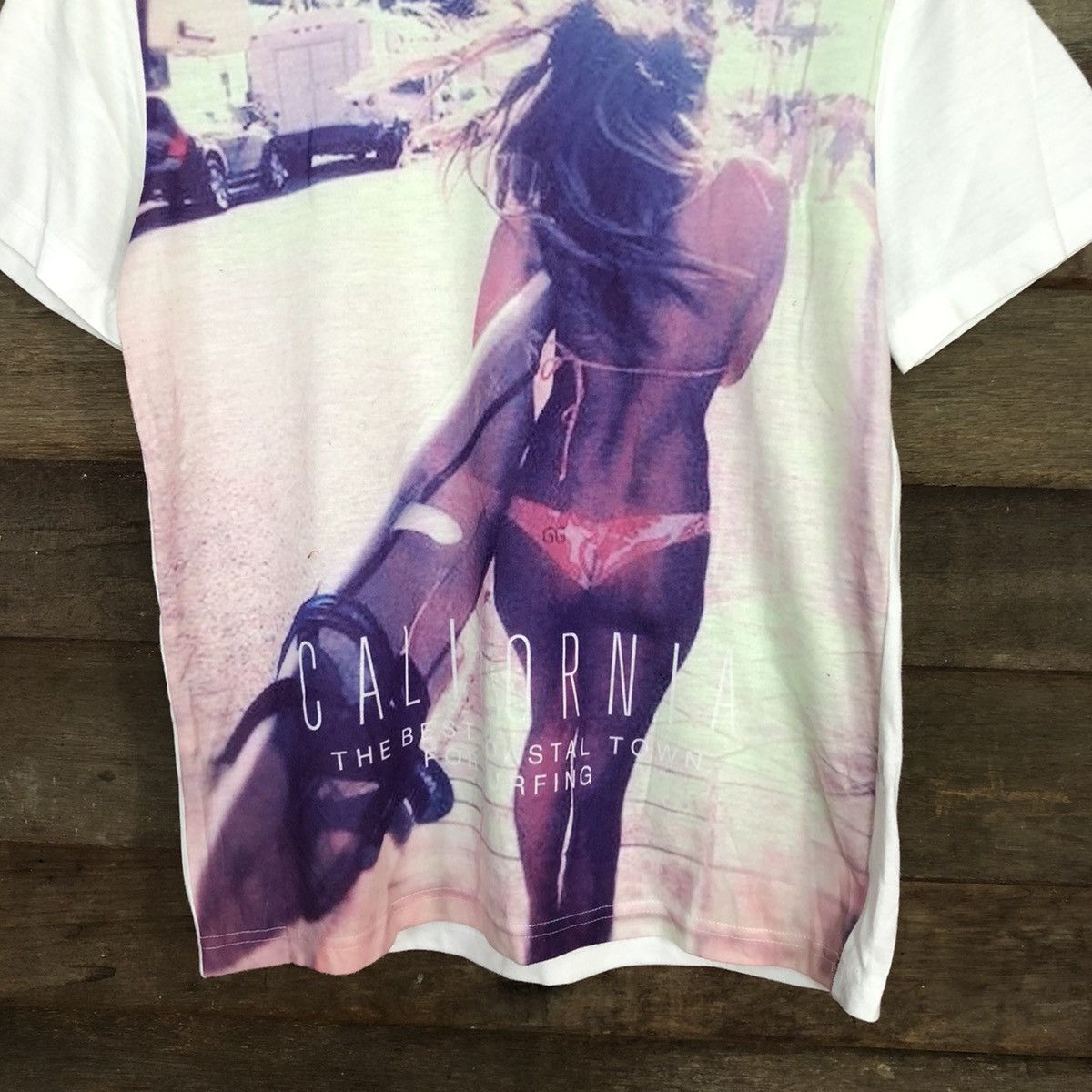 Japanese Brand Bluegill surf girl White Short Sleeve Shirt #3853 Size US S / EU 44-46 / 1 - 6 Thumbnail