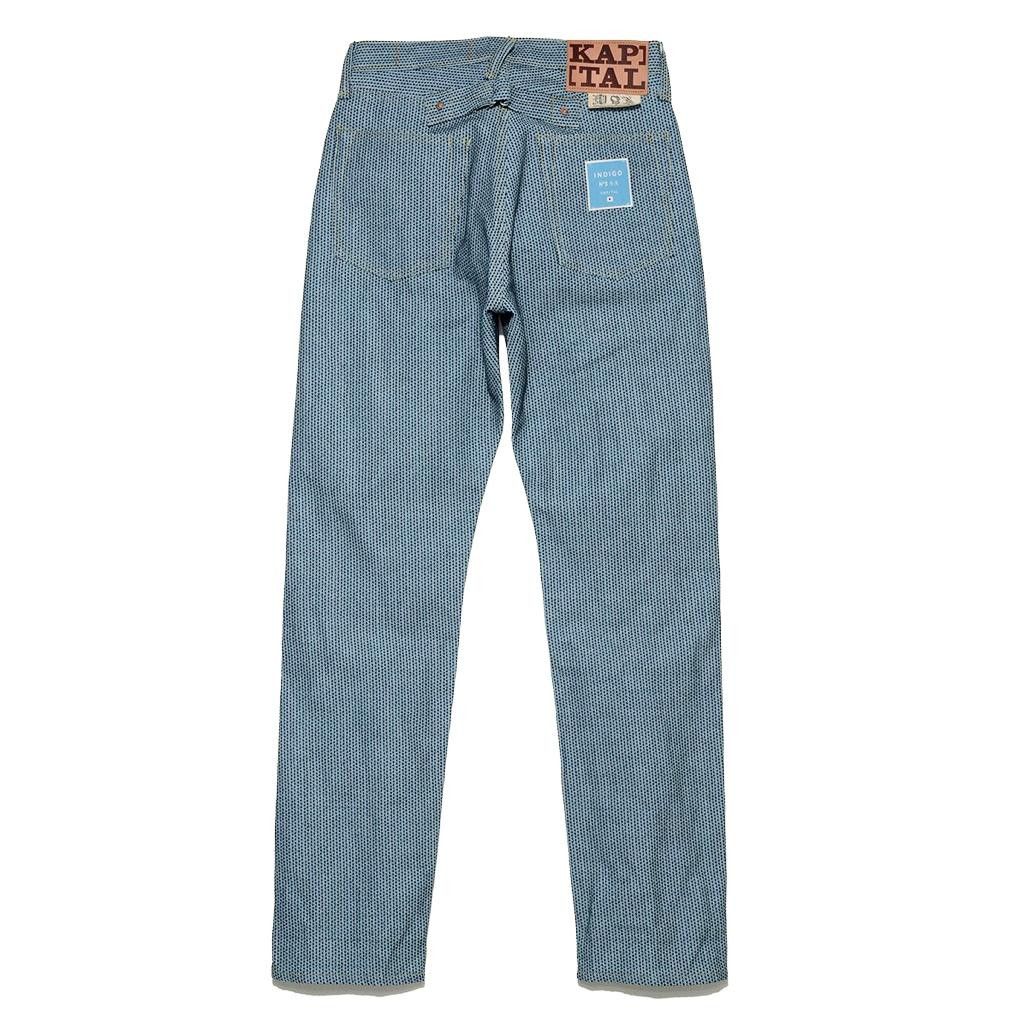 image of Kapital Century Denim Monkey Cisco Jeans No.3-S+A Kap-77 36 in Blue, Men's
