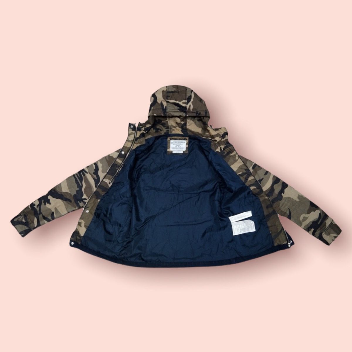 RARE🔥ZARA MAN DENIMWEAR CAMO BIKERS JACKET