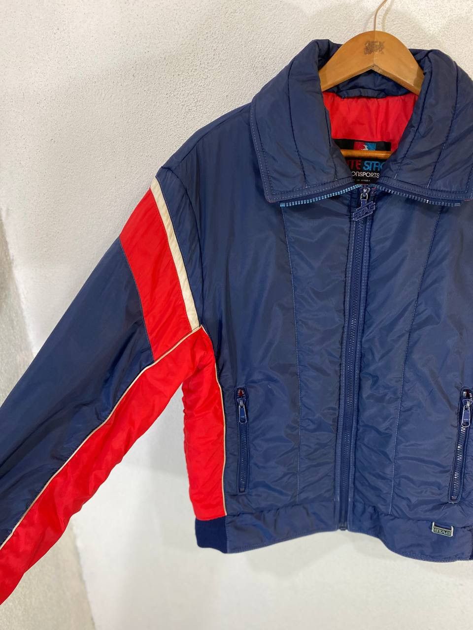 Vintage Vintage White Stag Retro Puffer Jacket Multicolour Size US M / EU 48-50 / 2 - 5 Thumbnail