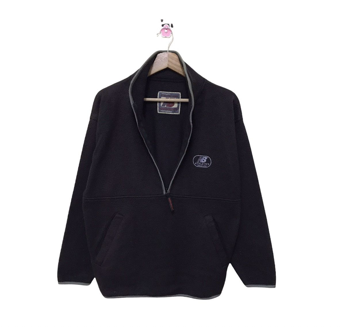New Balance × Vintage Vintage New Balance Half Fleece Sweater Size US M / EU 48-50 / 2 - 1 Thumbnail