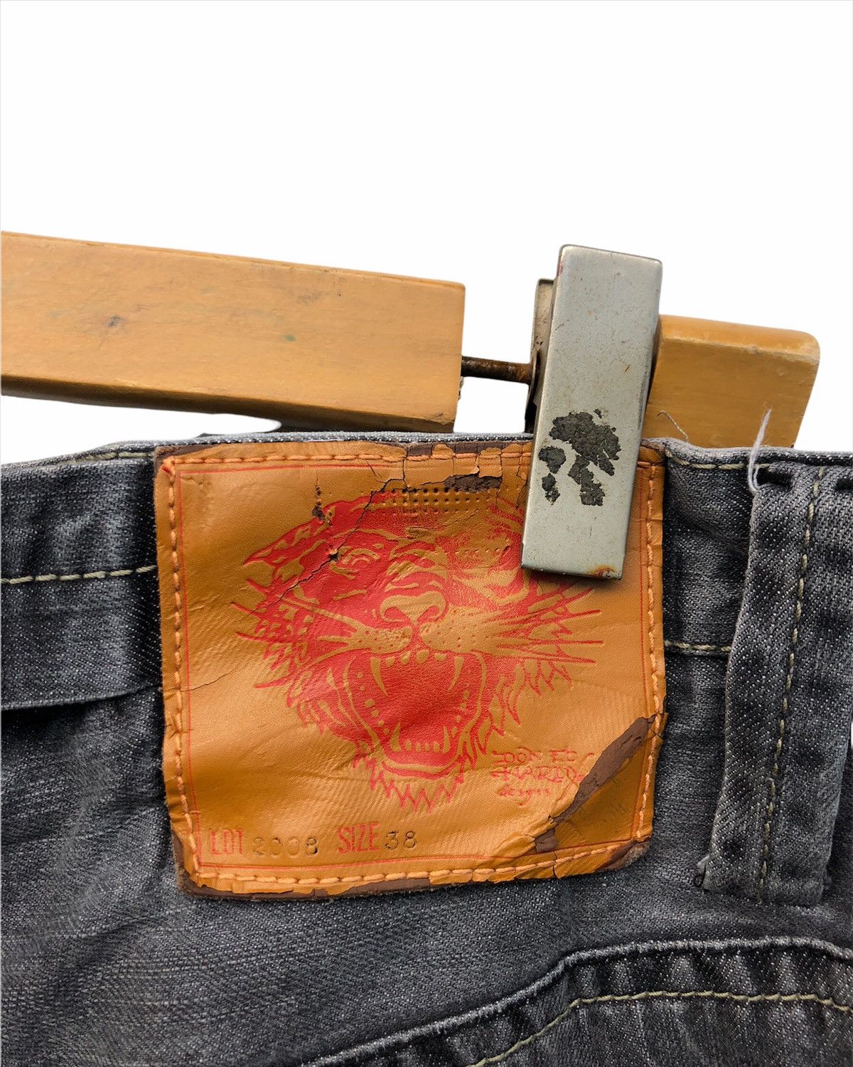 Christian Audigier Ed Hardy Spell out Jeans Size US 37 - 8 Thumbnail