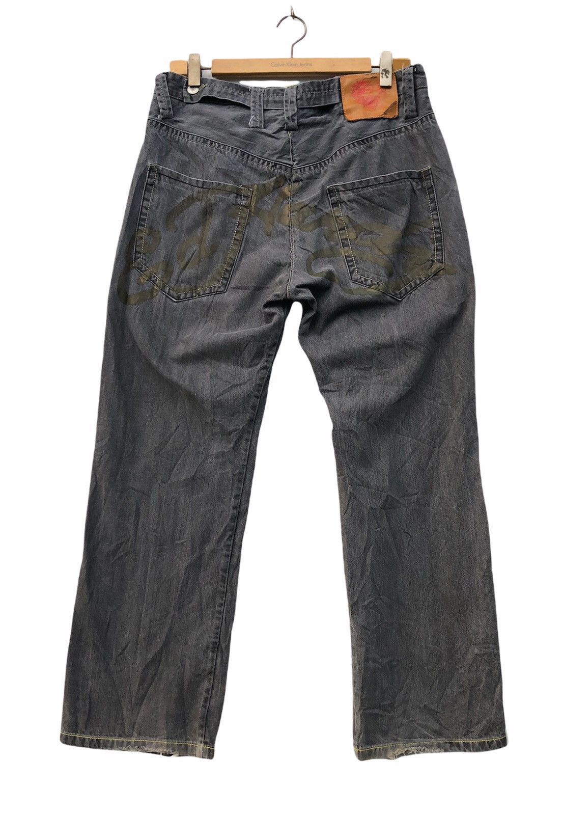Christian Audigier Ed Hardy Spell out Jeans Size US 37 - 2 Thumbnail