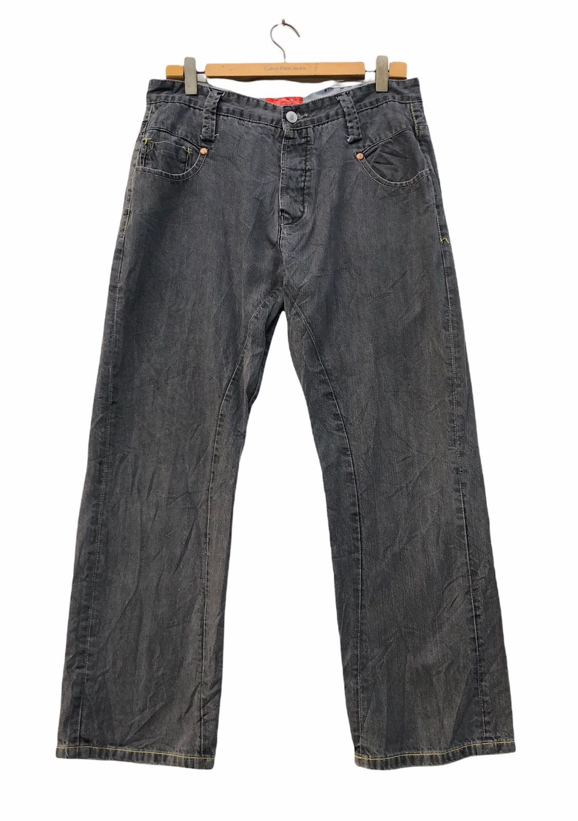 Christian Audigier Ed Hardy Spell out Jeans Size US 37 - 1 Thumbnail