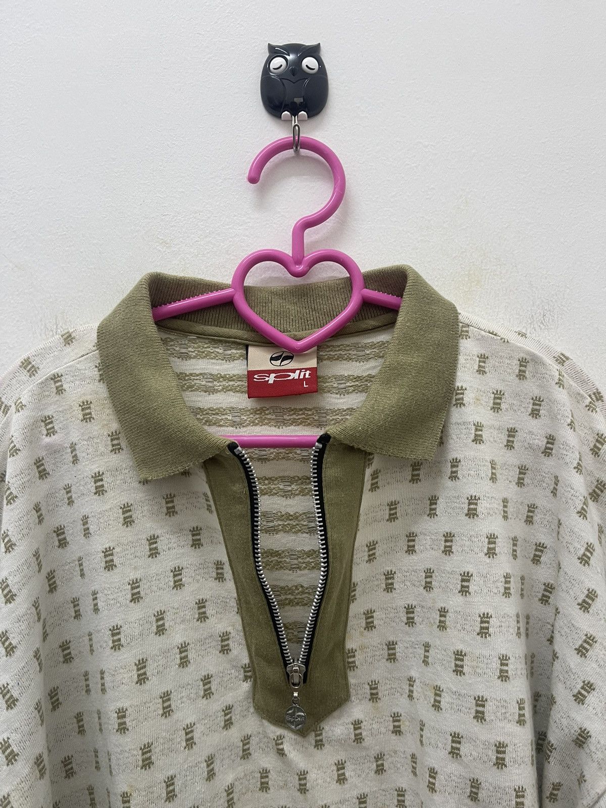 Split Rare 90s Vintage SPLIT 500 1996 Zipped Long Sleeves Polo Size US L / EU 52-54 / 3 - 3 Thumbnail