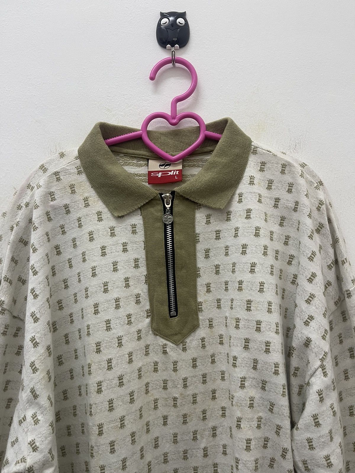 Split Rare 90s Vintage SPLIT 500 1996 Zipped Long Sleeves Polo Size US L / EU 52-54 / 3 - 2 Thumbnail