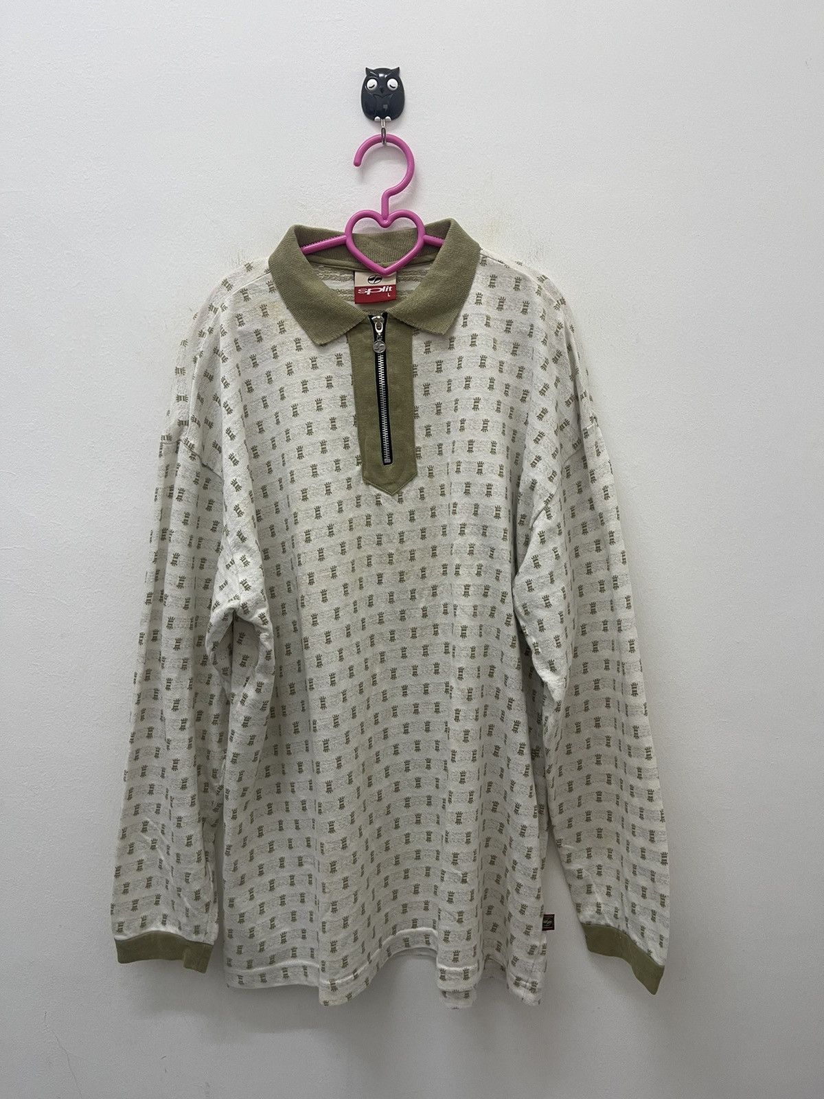 Split Rare 90s Vintage SPLIT 500 1996 Zipped Long Sleeves Polo Size US L / EU 52-54 / 3 - 1 Thumbnail