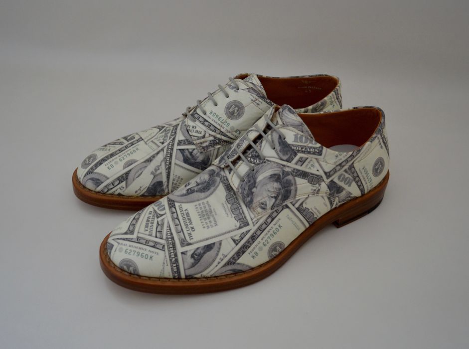 Maison Margiela Dollar Print Derby Shoes Size US 10 / EU 43 - 2 Preview