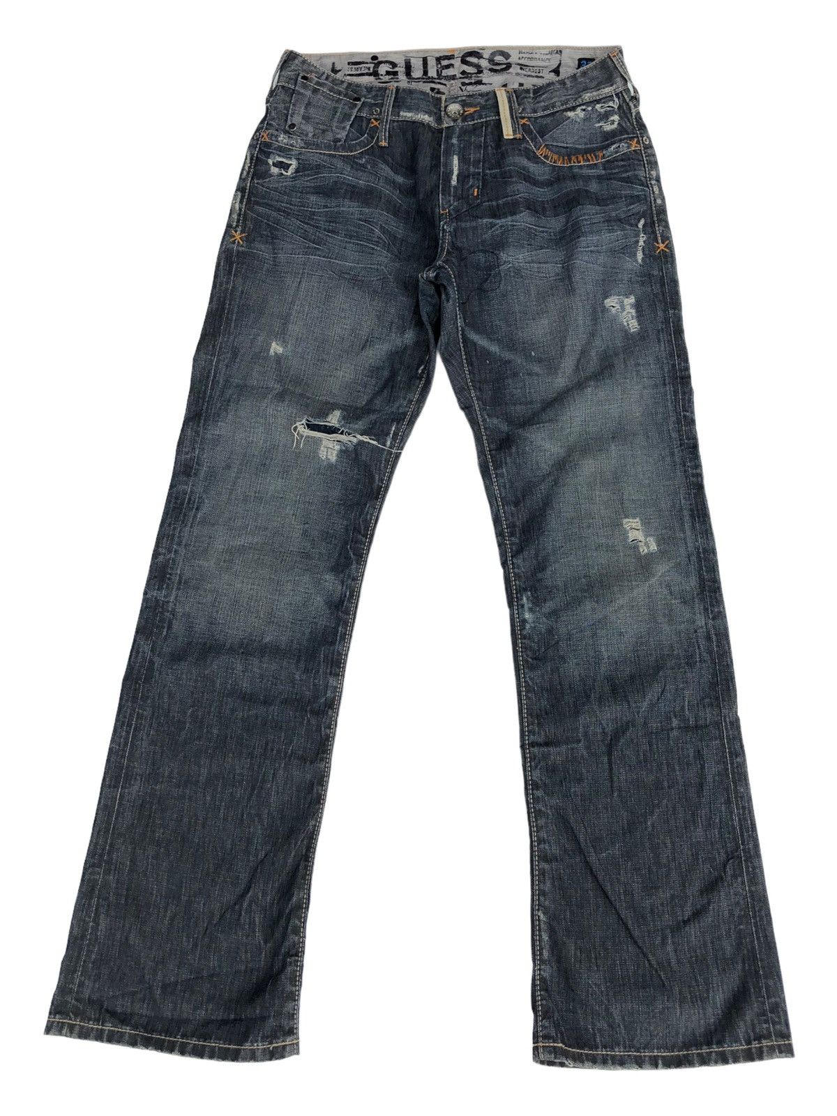 Guess 🔥Guess Distressed Flare Jeans 🔥 Size US 33 - 1 Thumbnail