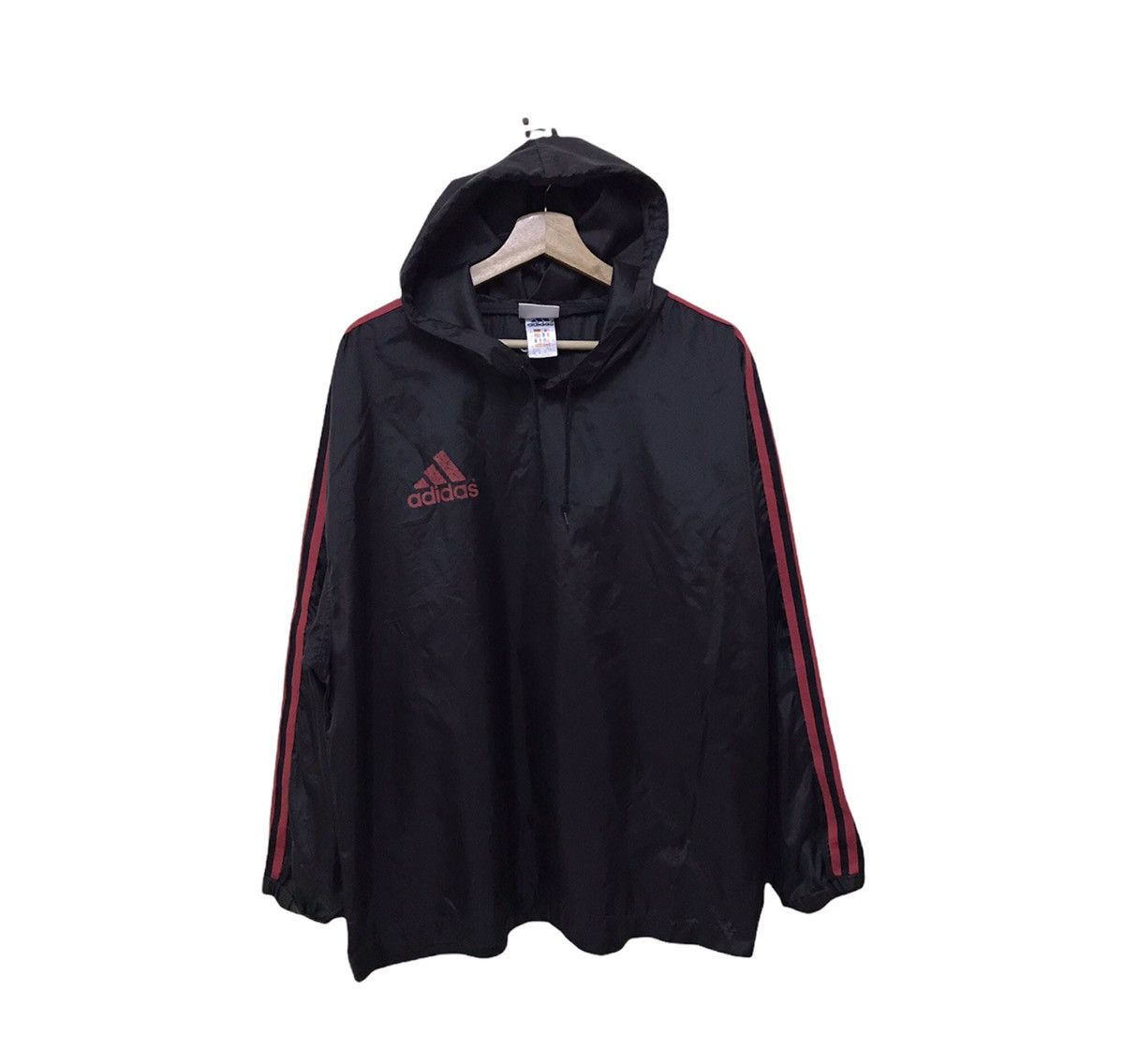 Adidas × Vintage Vintage Adidas Hoodie Windbreaker Big Logo Size US M / EU 48-50 / 2 - 3 Thumbnail