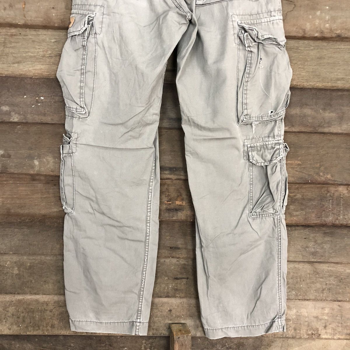 Alpha Industries Alpha Industries Grey Multipocket Tactical Cargo Pants #A041 Size US 30 / EU 46 - 14 Thumbnail