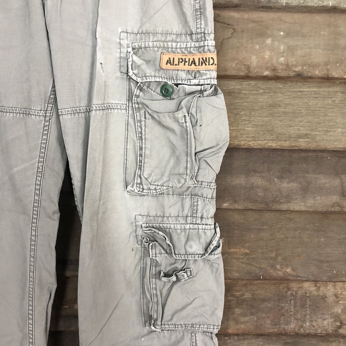 Alpha Industries Alpha Industries Grey Multipocket Tactical Cargo Pants #A041 Size US 30 / EU 46 - 5 Thumbnail