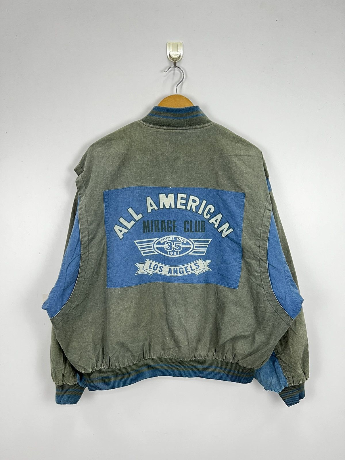 Vintage Vintage 90s All American Mirage Club Varsity Jacket J0001 Size US L / EU 52-54 / 3 - 8 Thumbnail
