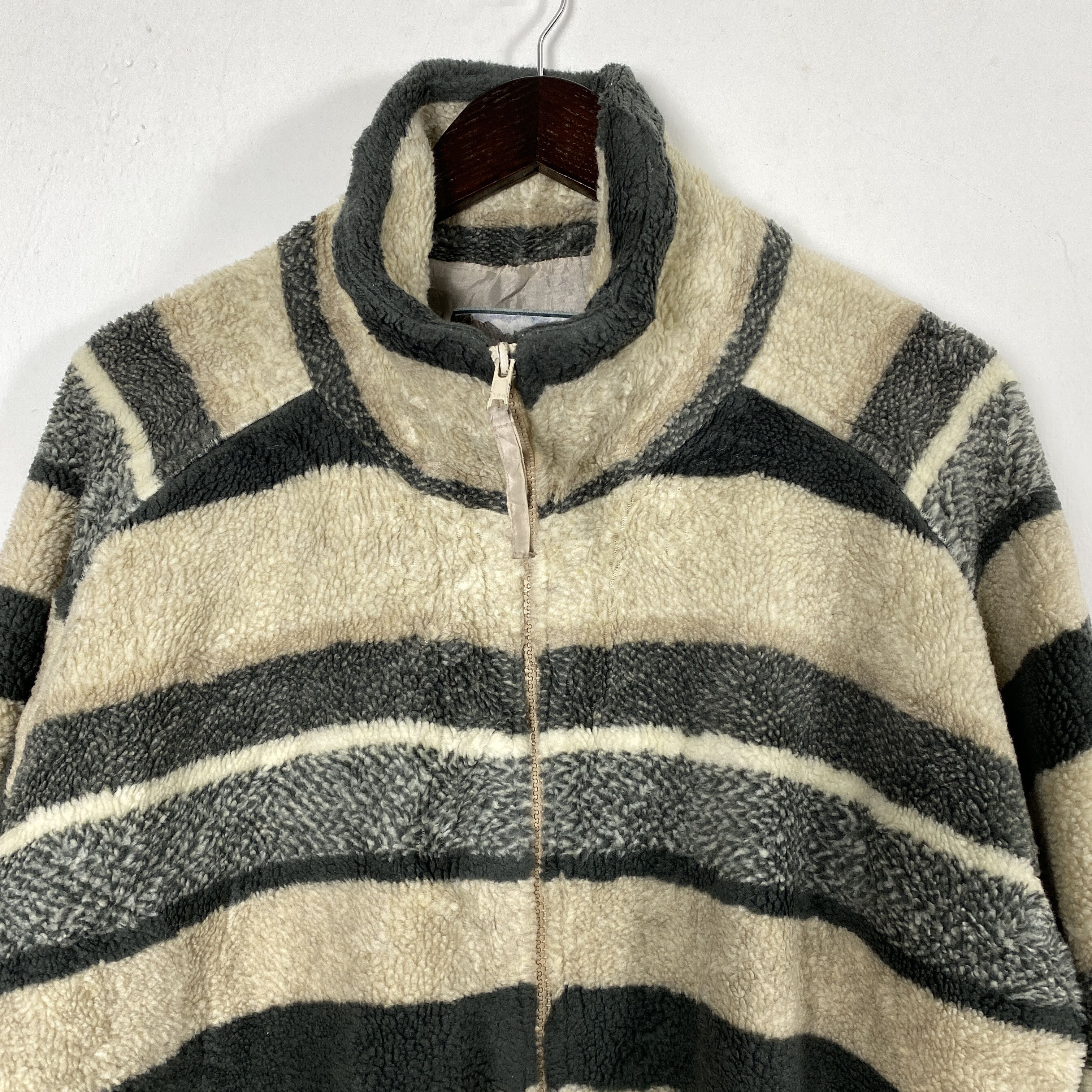 Japanese Brand Vintage Flying Scotsman Fleece Jacket Stripe J0143 Size US L / EU 52-54 / 3 - 5 Thumbnail