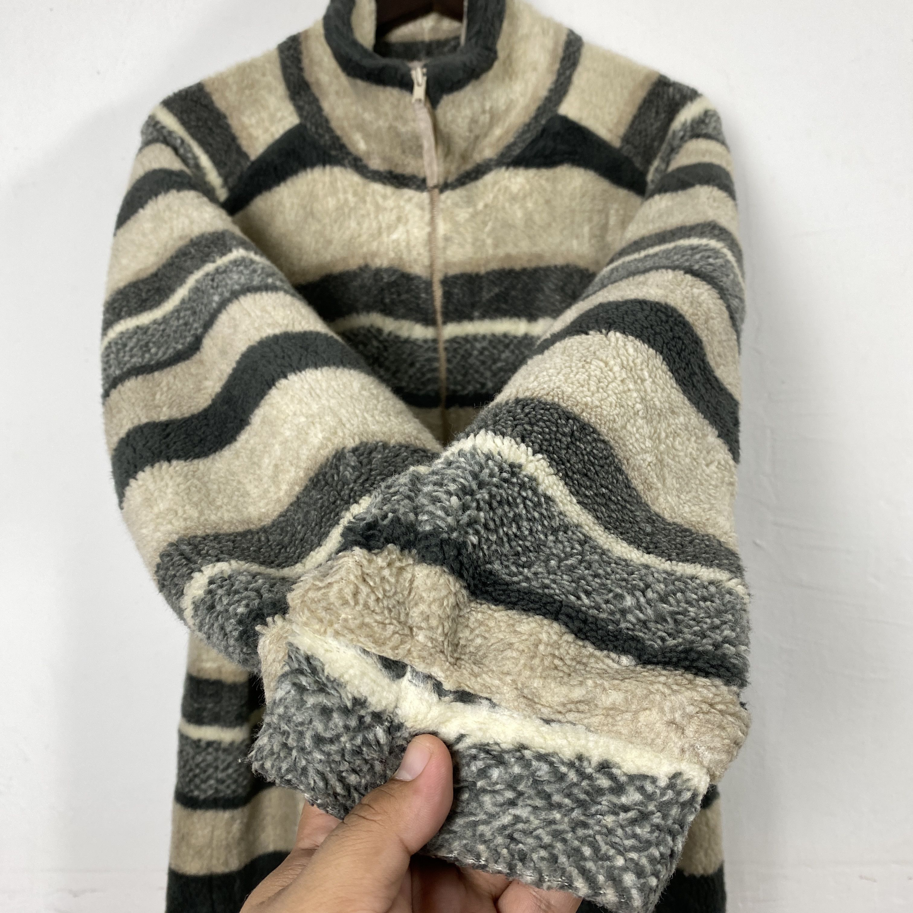 Japanese Brand Vintage Flying Scotsman Fleece Jacket Stripe J0143 Size US L / EU 52-54 / 3 - 7 Thumbnail