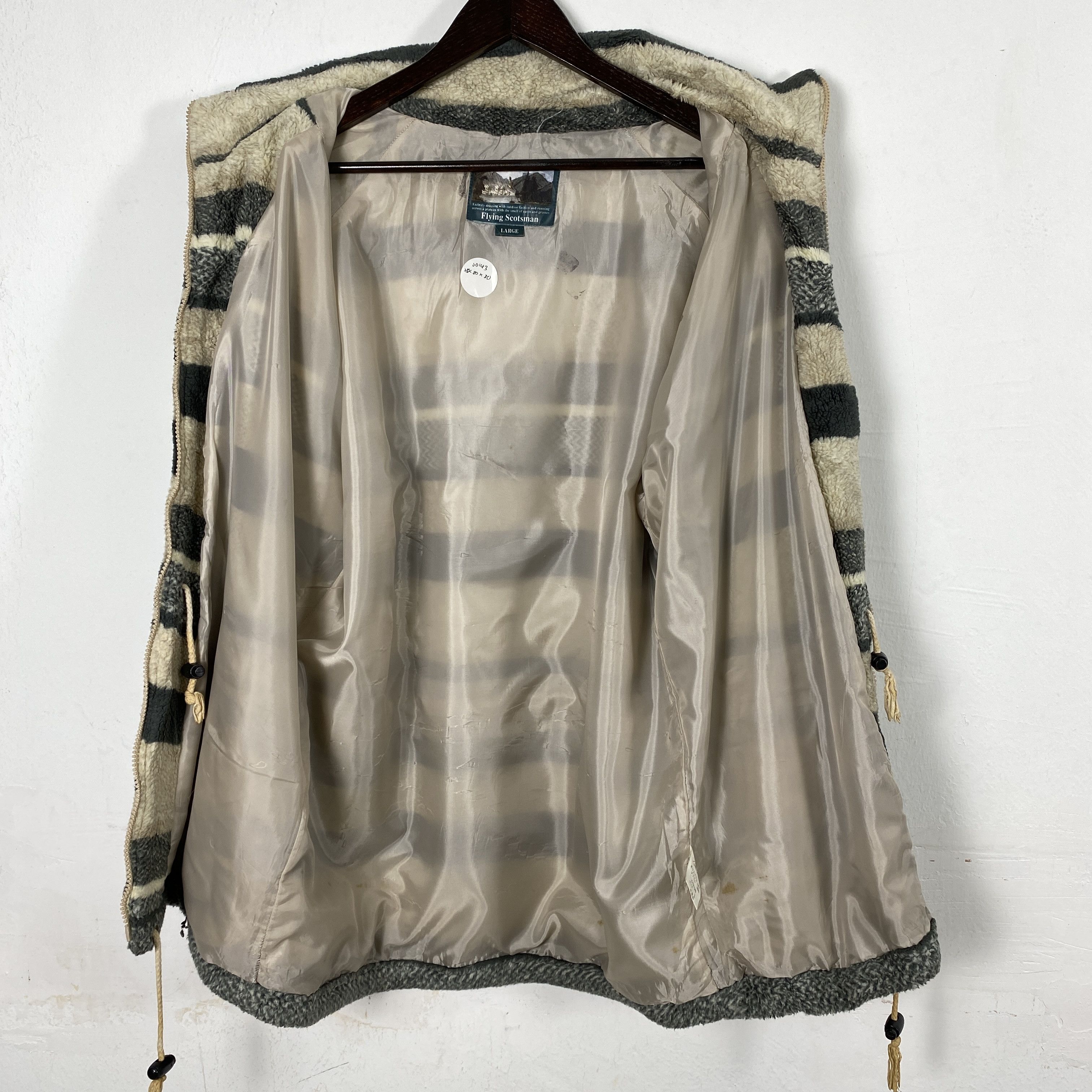 Japanese Brand Vintage Flying Scotsman Fleece Jacket Stripe J0143 Size US L / EU 52-54 / 3 - 12 Thumbnail