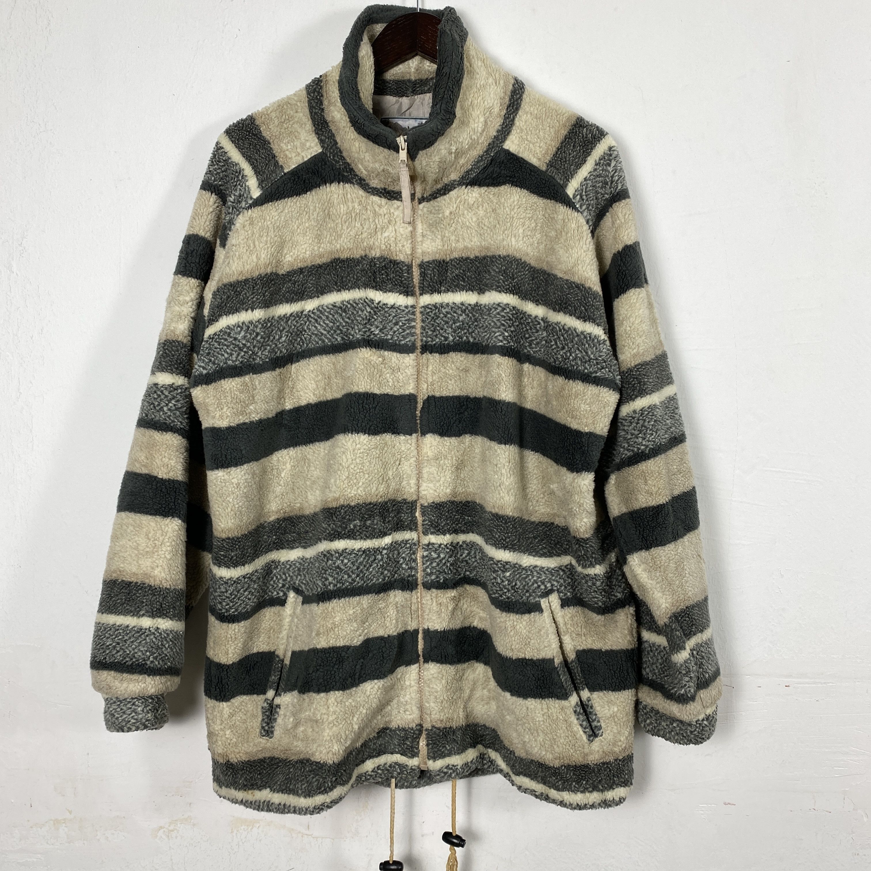 Japanese Brand Vintage Flying Scotsman Fleece Jacket Stripe J0143 Size US L / EU 52-54 / 3 - 1 Thumbnail
