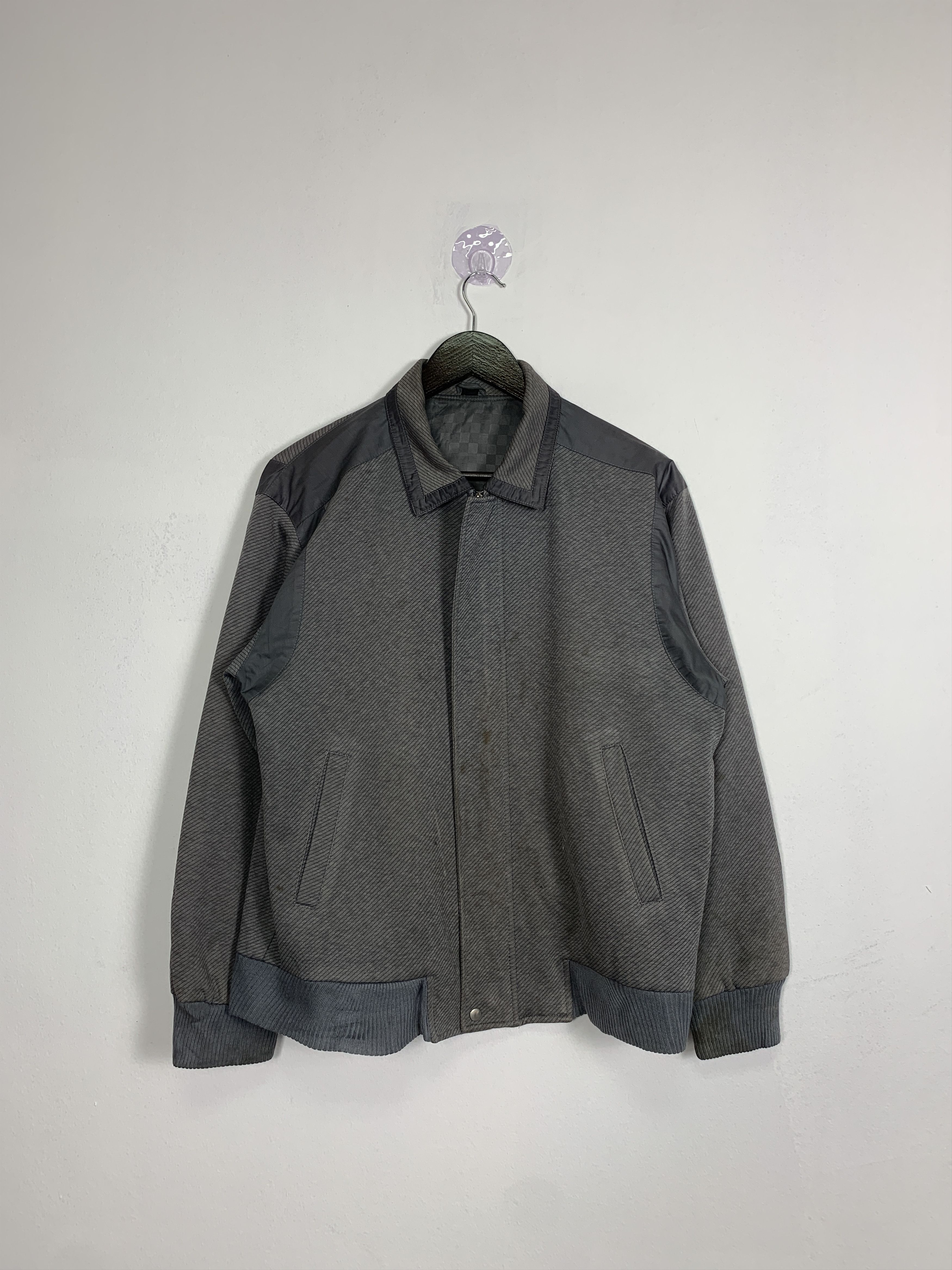 Japanese Brand Vintage Retro Style Checkered Lining Zip Up Jacket J0864 Size US M / EU 48-50 / 2 - 1 Thumbnail
