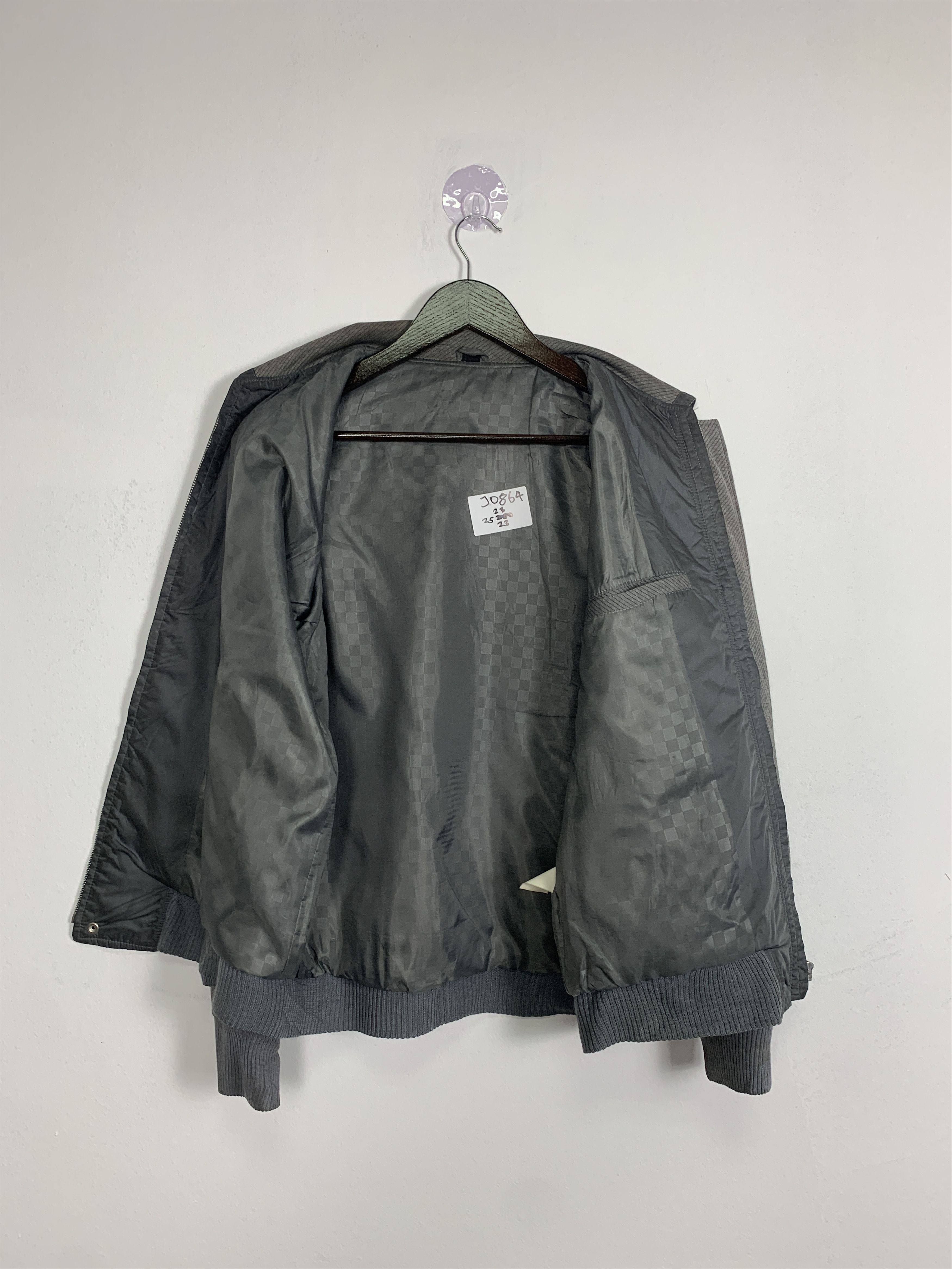 Japanese Brand Vintage Retro Style Checkered Lining Zip Up Jacket J0864 Size US M / EU 48-50 / 2 - 9 Thumbnail
