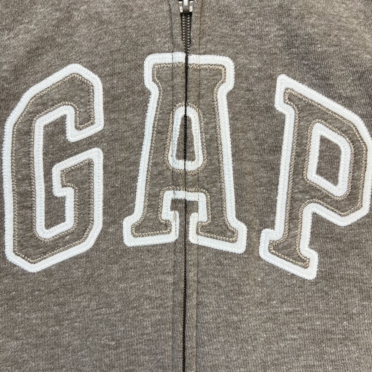 Gap Gap Hoodie Medium Brown Spell Out Full Zip Hooded Sweatshirt Size M / US 6-8 / IT 42-44 - 2 Thumbnail