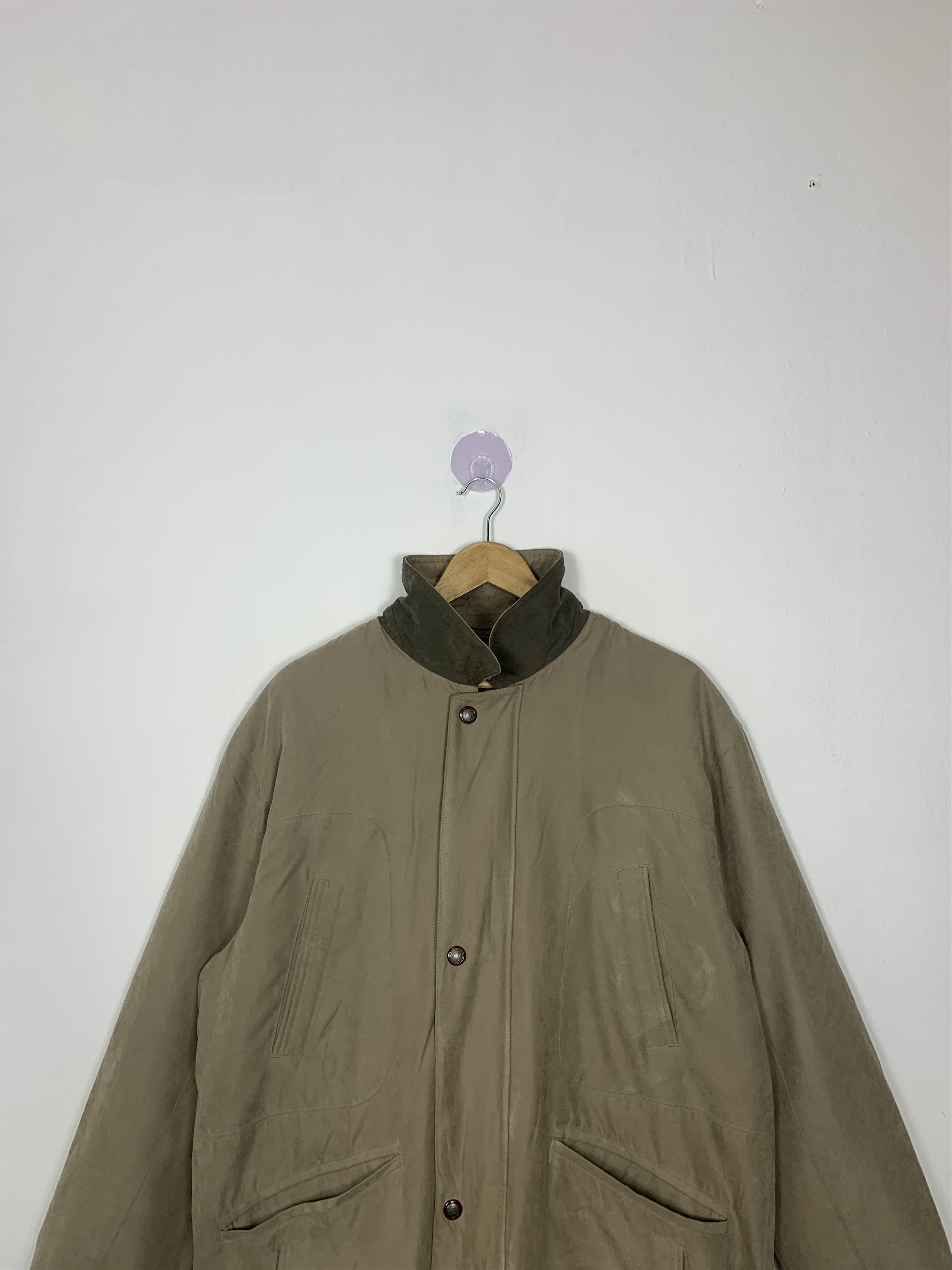 Japanese Brand Vintage GERSHAM Checkered Lining Long Jacket J1006 Size US M / EU 48-50 / 2 - 3 Thumbnail