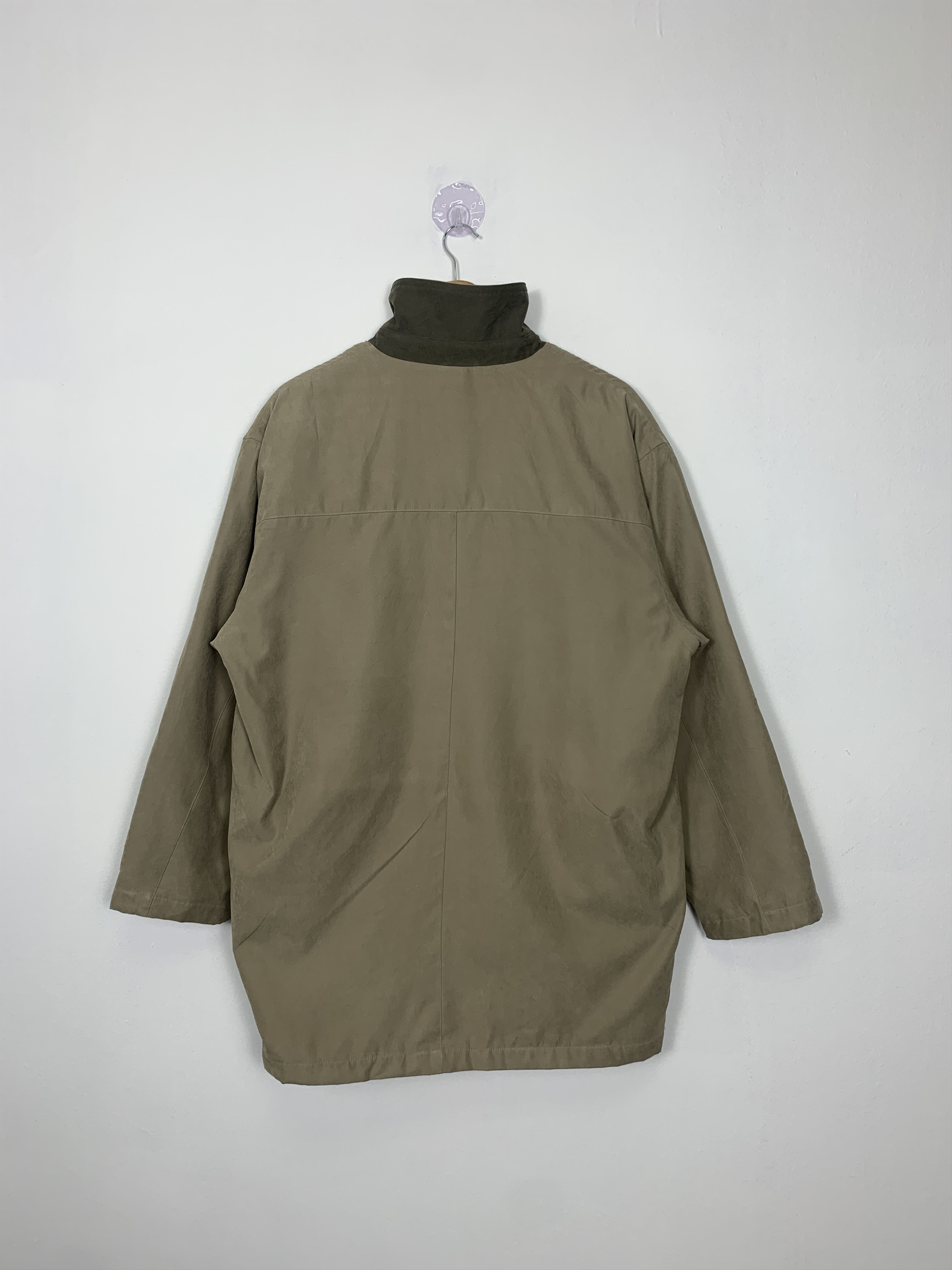 Japanese Brand Vintage GERSHAM Checkered Lining Long Jacket J1006 Size US M / EU 48-50 / 2 - 2 Thumbnail
