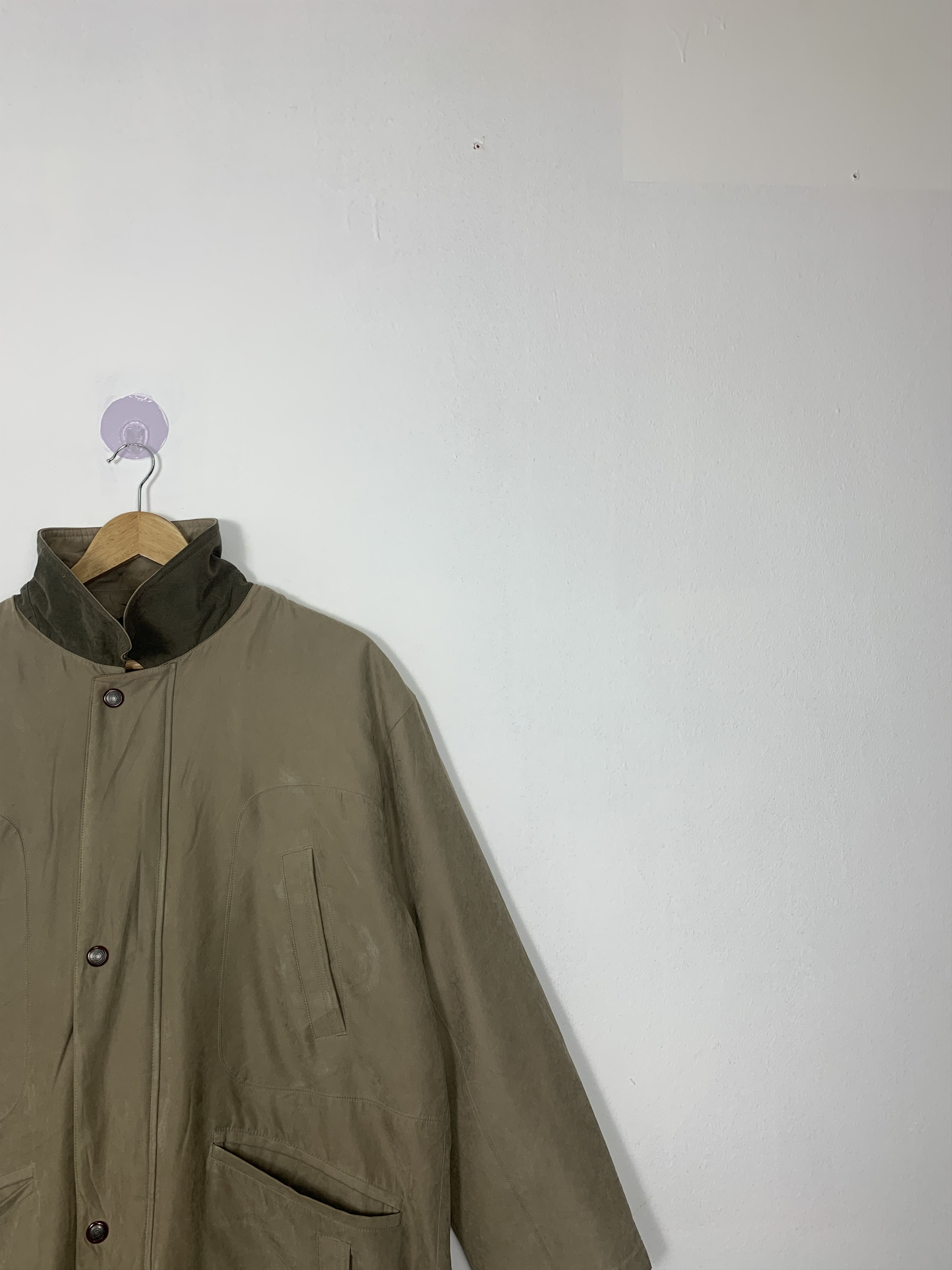 Japanese Brand Vintage GERSHAM Checkered Lining Long Jacket J1006 Size US M / EU 48-50 / 2 - 4 Thumbnail