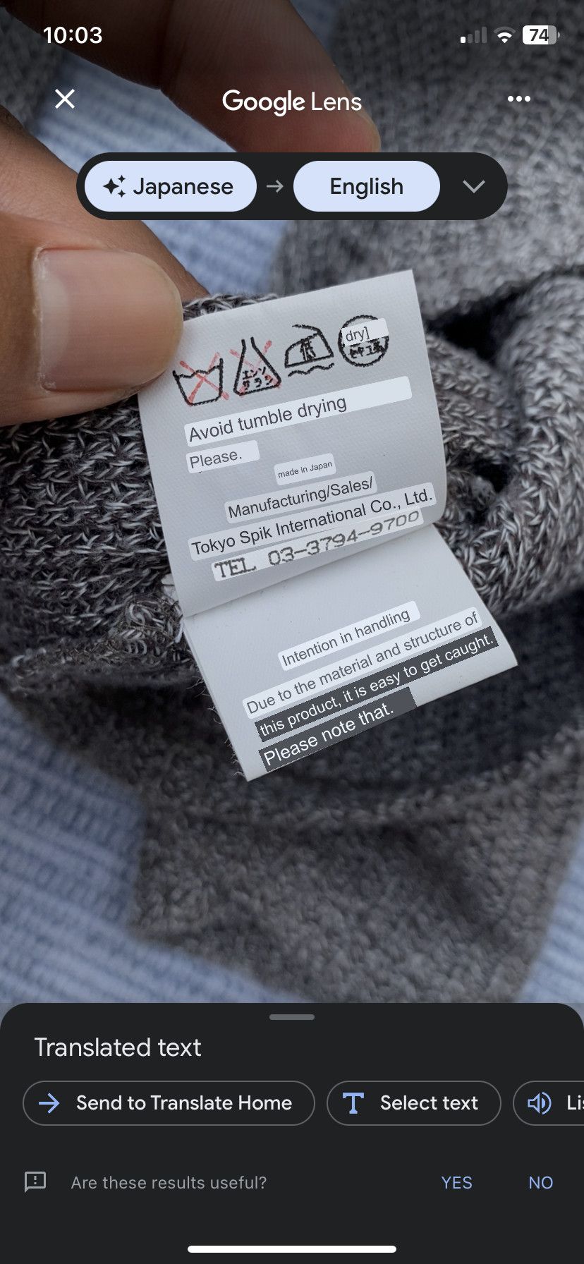Tornado Mart grey long sleeve knitted Size US M / EU 48-50 / 2 - 7 Thumbnail