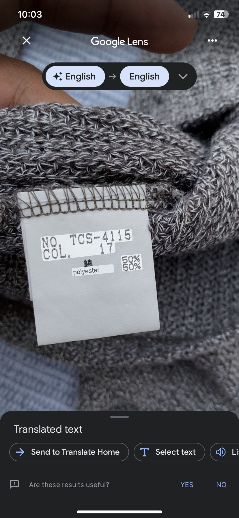 Tornado Mart grey long sleeve knitted Size US M / EU 48-50 / 2 - 6 Thumbnail