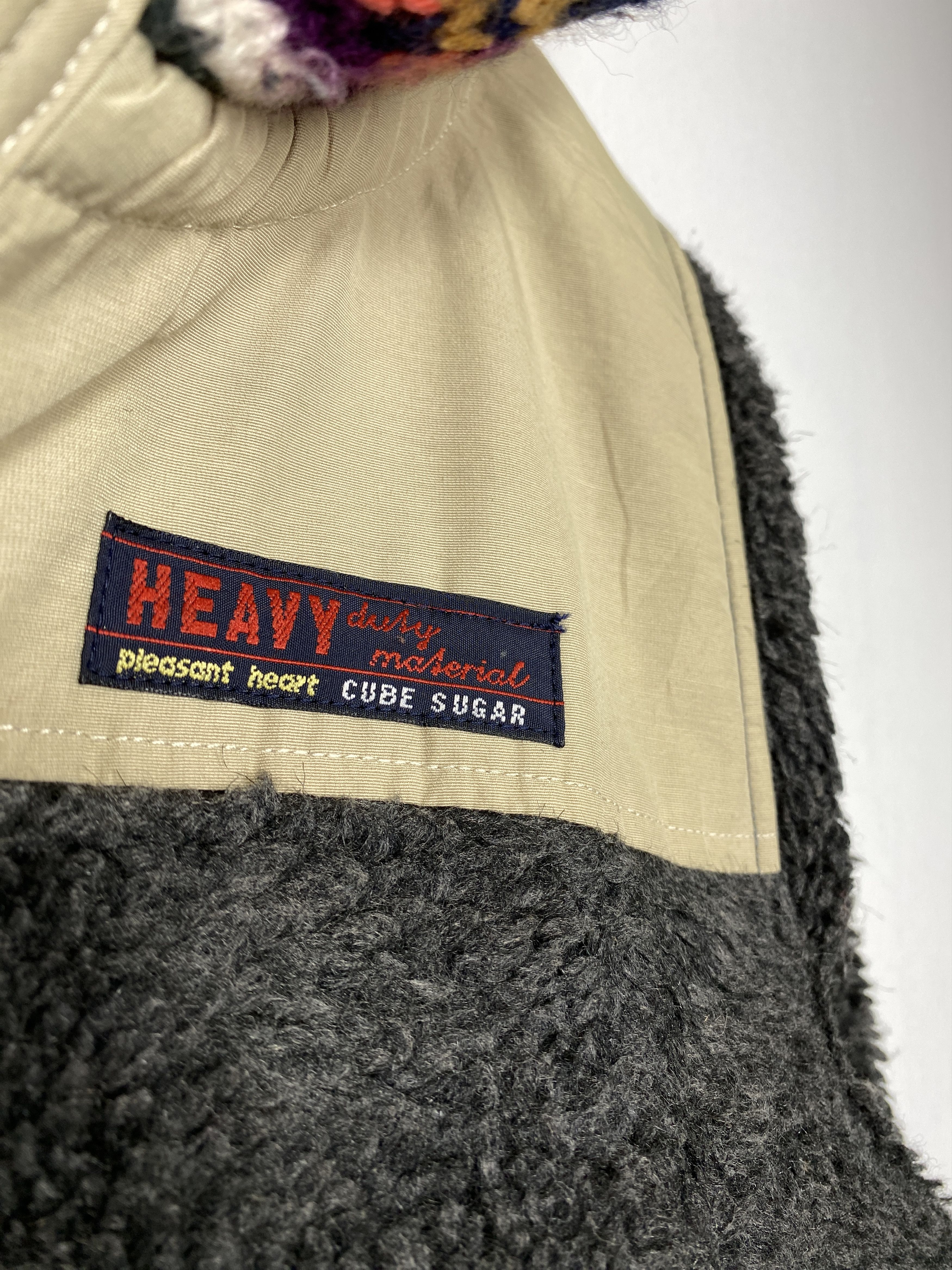 Japanese Brand Vintage Cube Sugar Hoodie Sherpa Zip Up Jacket J1567 Size US S / EU 44-46 / 1 - 5 Thumbnail